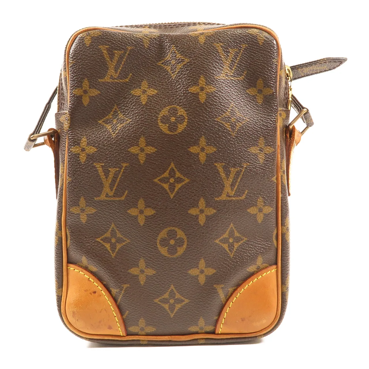 LOUIS VUITTON Danube M45266 肩背包 塗層帆布 棕色 塗層帆布 中古品B - 縮圖 2