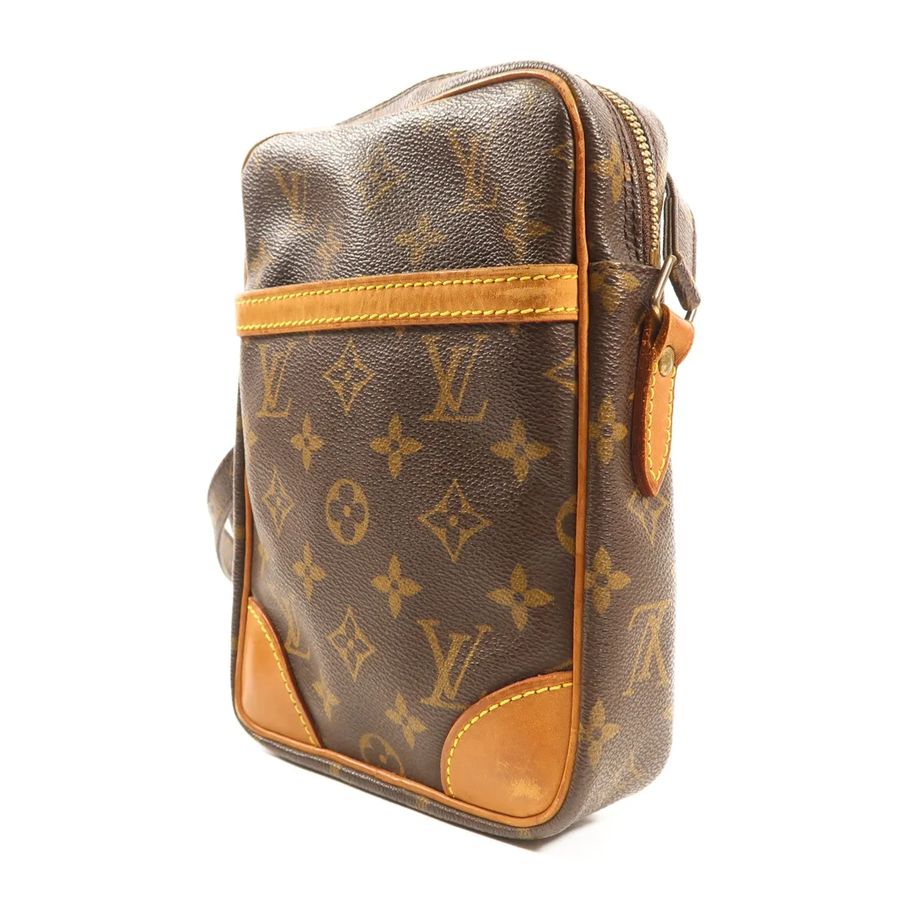 LOUIS VUITTON Danube M45266 肩背包 塗層帆布 棕色 塗層帆布 中古品B - 縮圖 3