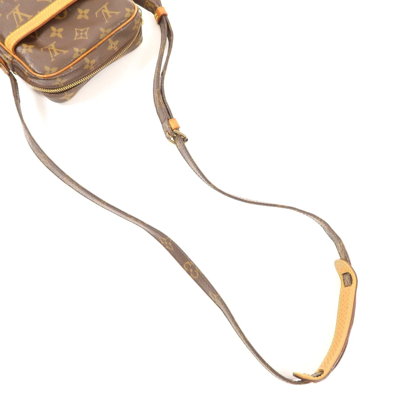 LOUIS VUITTON Danube M45266 肩背包 塗層帆布 棕色 塗層帆布 中古品B - 縮圖 8