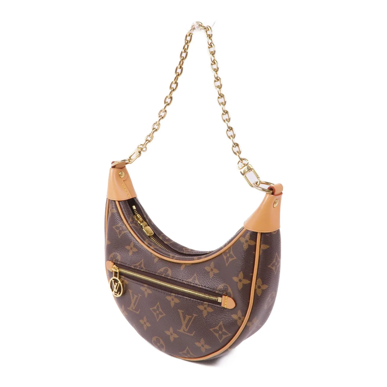 LOUIS VUITTON Loop M81098 兩用包 塗層帆布 棕色 / Brown 塗層帆布 中古品A - 縮圖 3