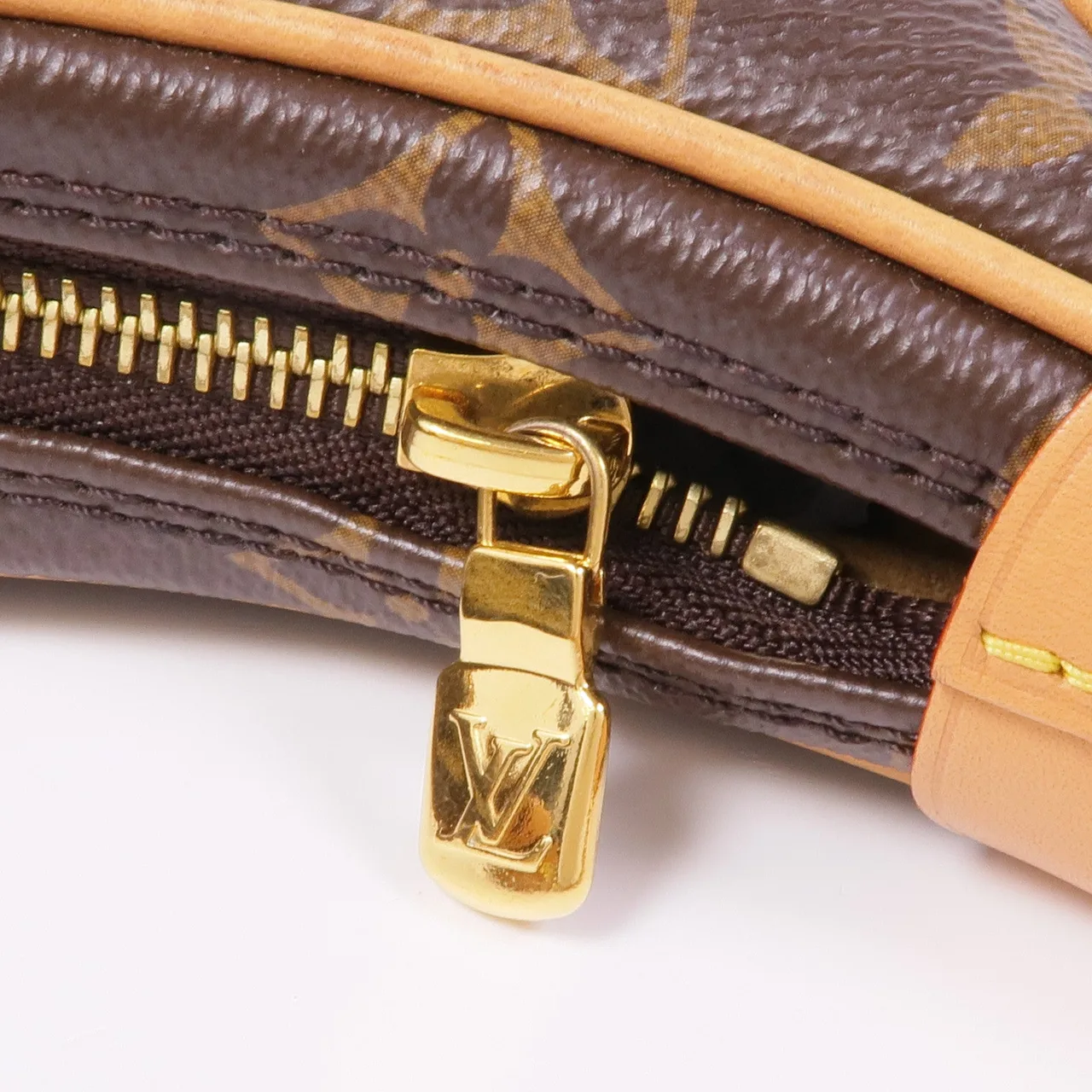 LOUIS VUITTON Loop M81098 兩用包 塗層帆布 棕色 / Brown 塗層帆布 中古品A - 縮圖 10