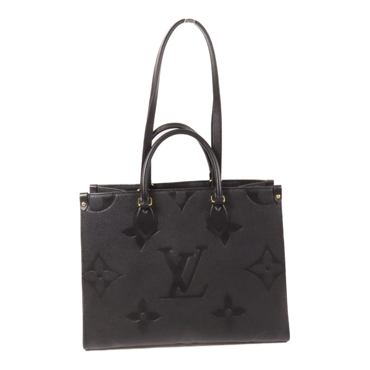 LOUIS VUITTON OnTheGo M45595 兩用包 牛皮 黑色 / Black 牛皮 中古品A - 縮圖 2