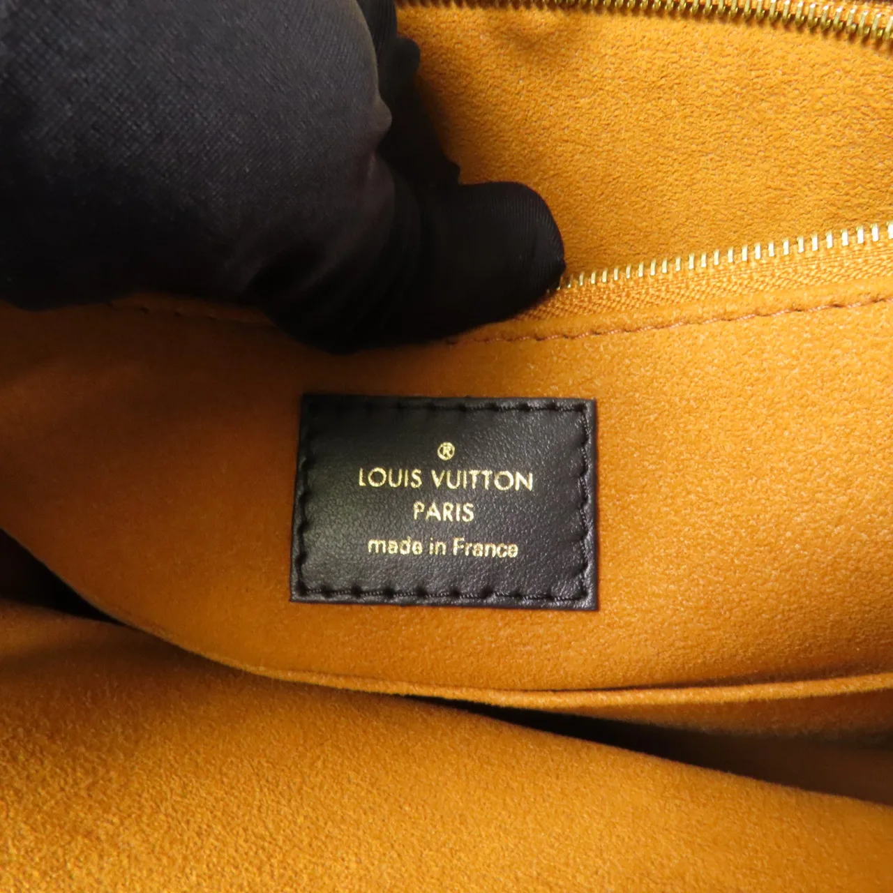 LOUIS VUITTON OnTheGo M45595 兩用包 牛皮 黑色 / Black 牛皮 中古品A - 縮圖 6