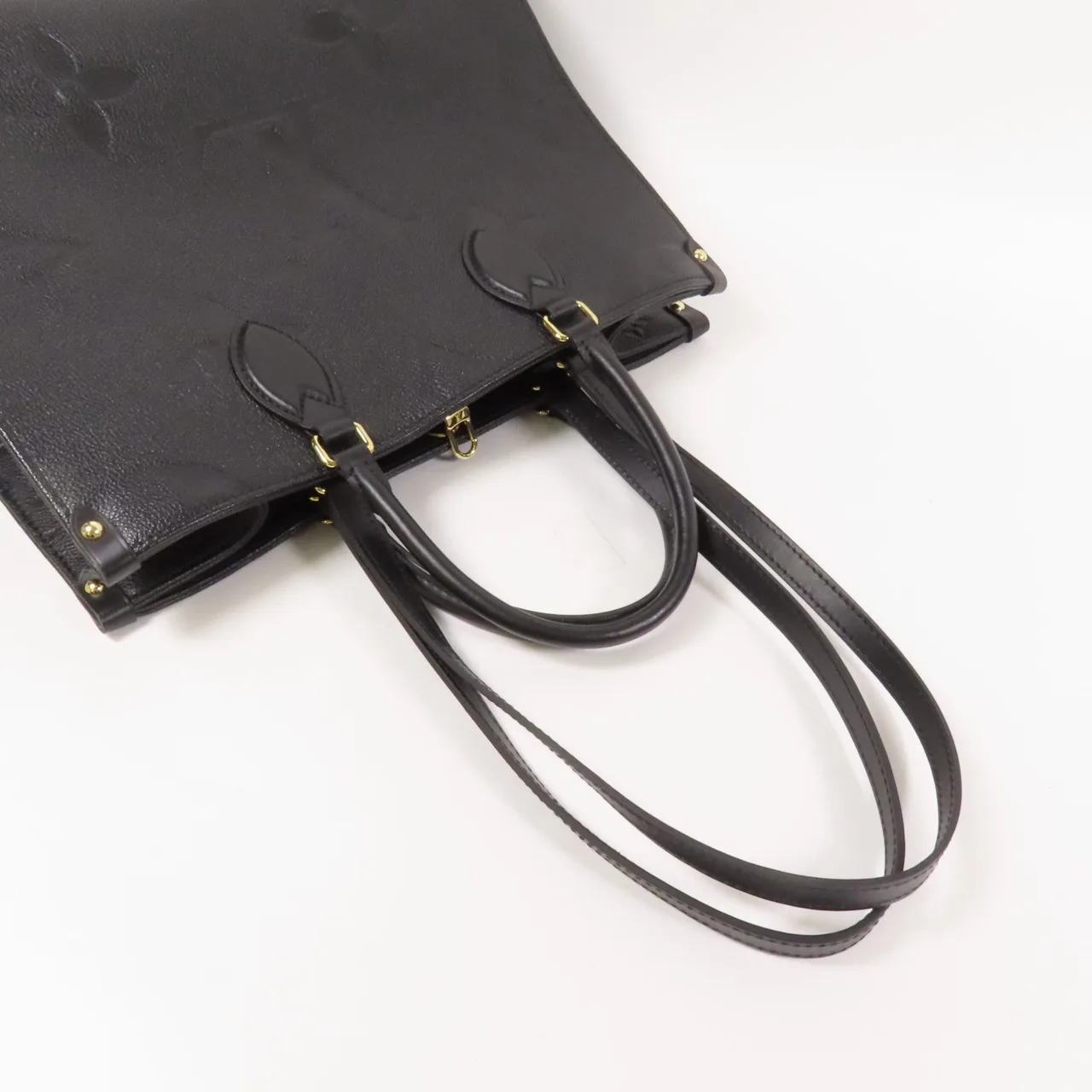 LOUIS VUITTON OnTheGo M45595 兩用包 牛皮 黑色 / Black 牛皮 中古品A - 縮圖 8