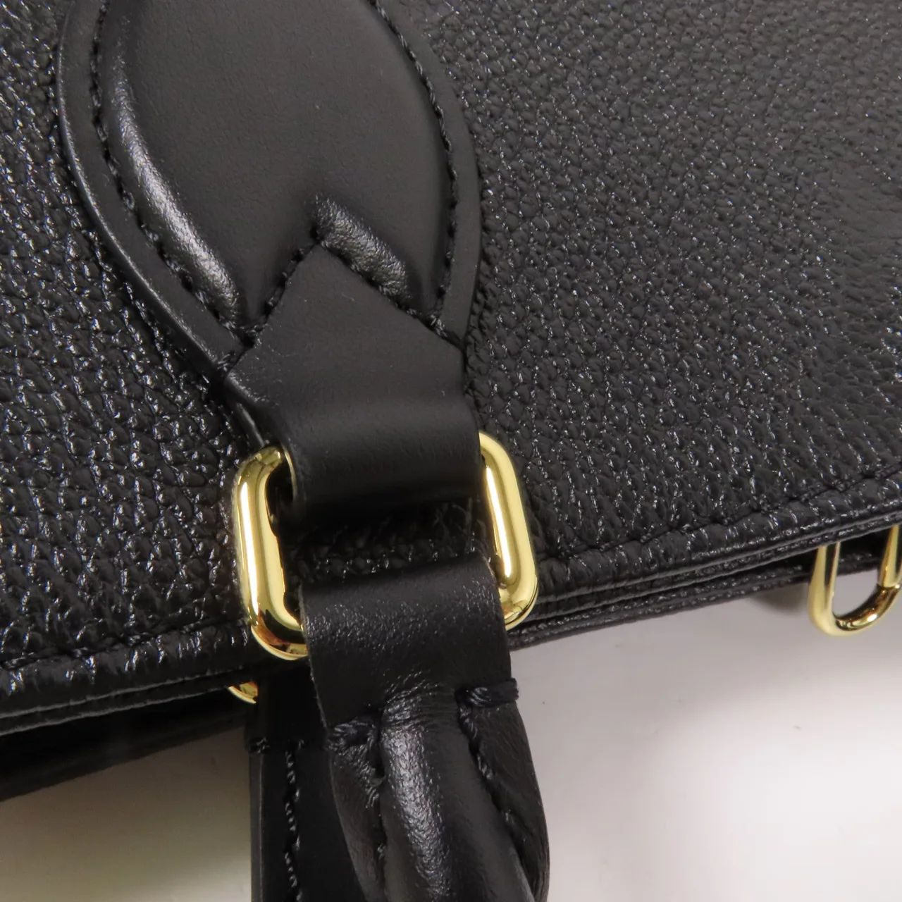 LOUIS VUITTON OnTheGo M45595 兩用包 牛皮 黑色 / Black 牛皮 中古品A - 縮圖 14