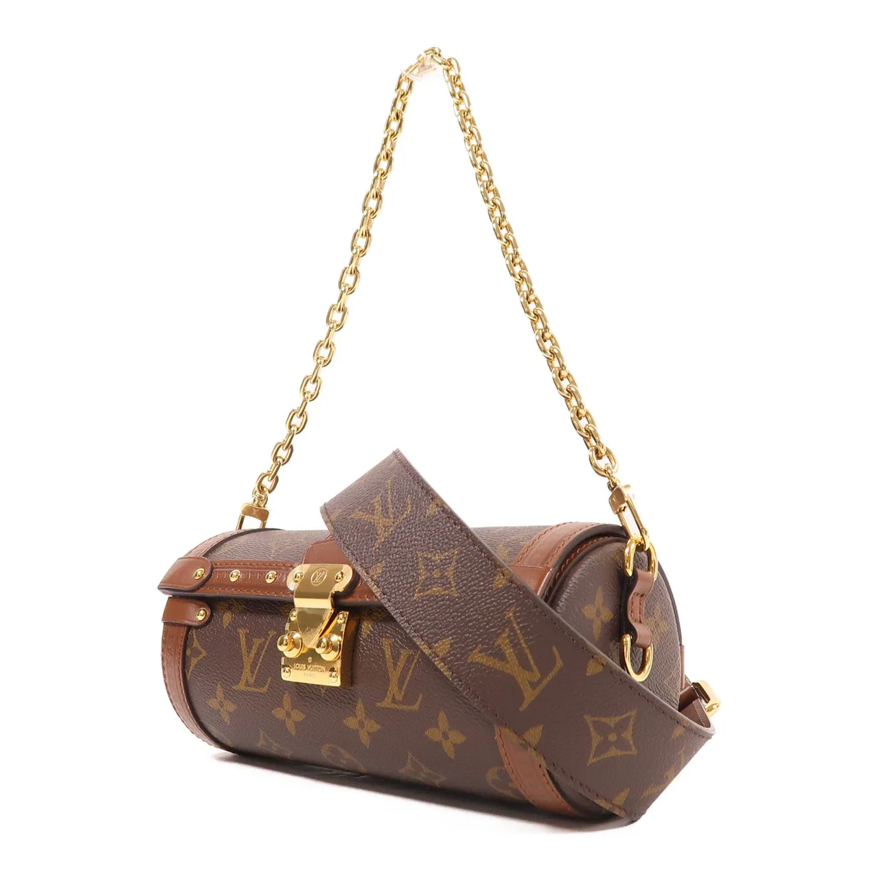 LOUIS VUITTON Papillon M57835 兩用包 塗層帆布 棕色 / Brown 塗層帆布 新品同様 - 縮圖 3