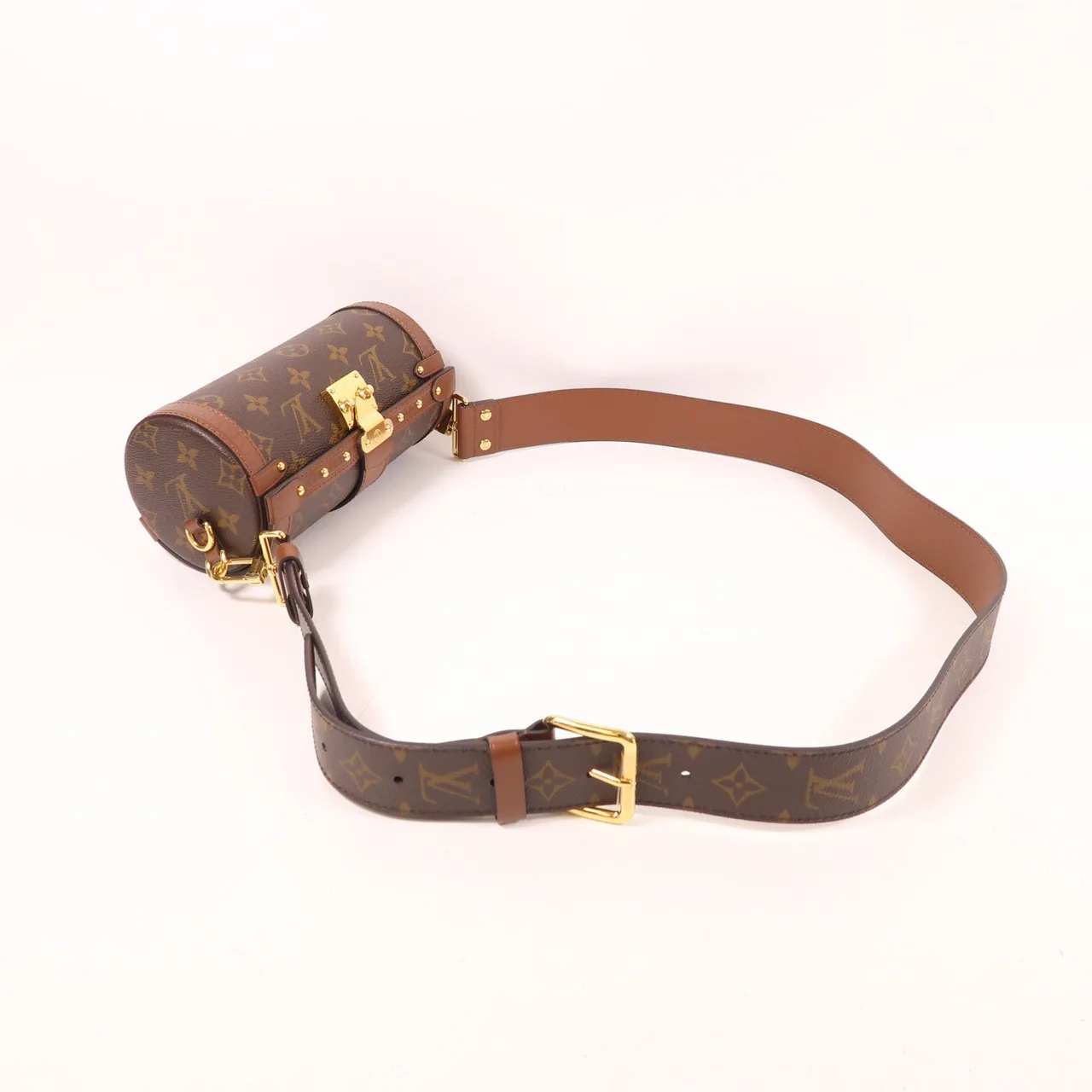 LOUIS VUITTON Papillon M57835 兩用包 塗層帆布 棕色 / Brown 塗層帆布 新品同様 - 縮圖 8