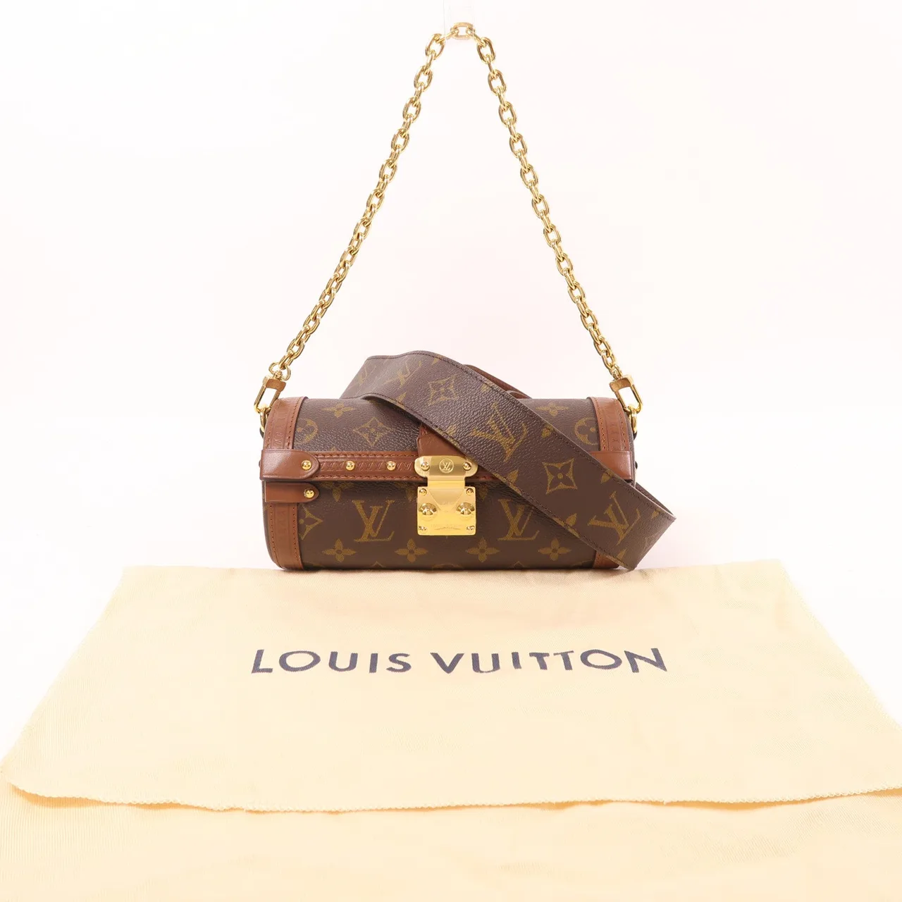 LOUIS VUITTON Papillon M57835 兩用包 塗層帆布 棕色 / Brown 塗層帆布 新品同様 - 縮圖 9