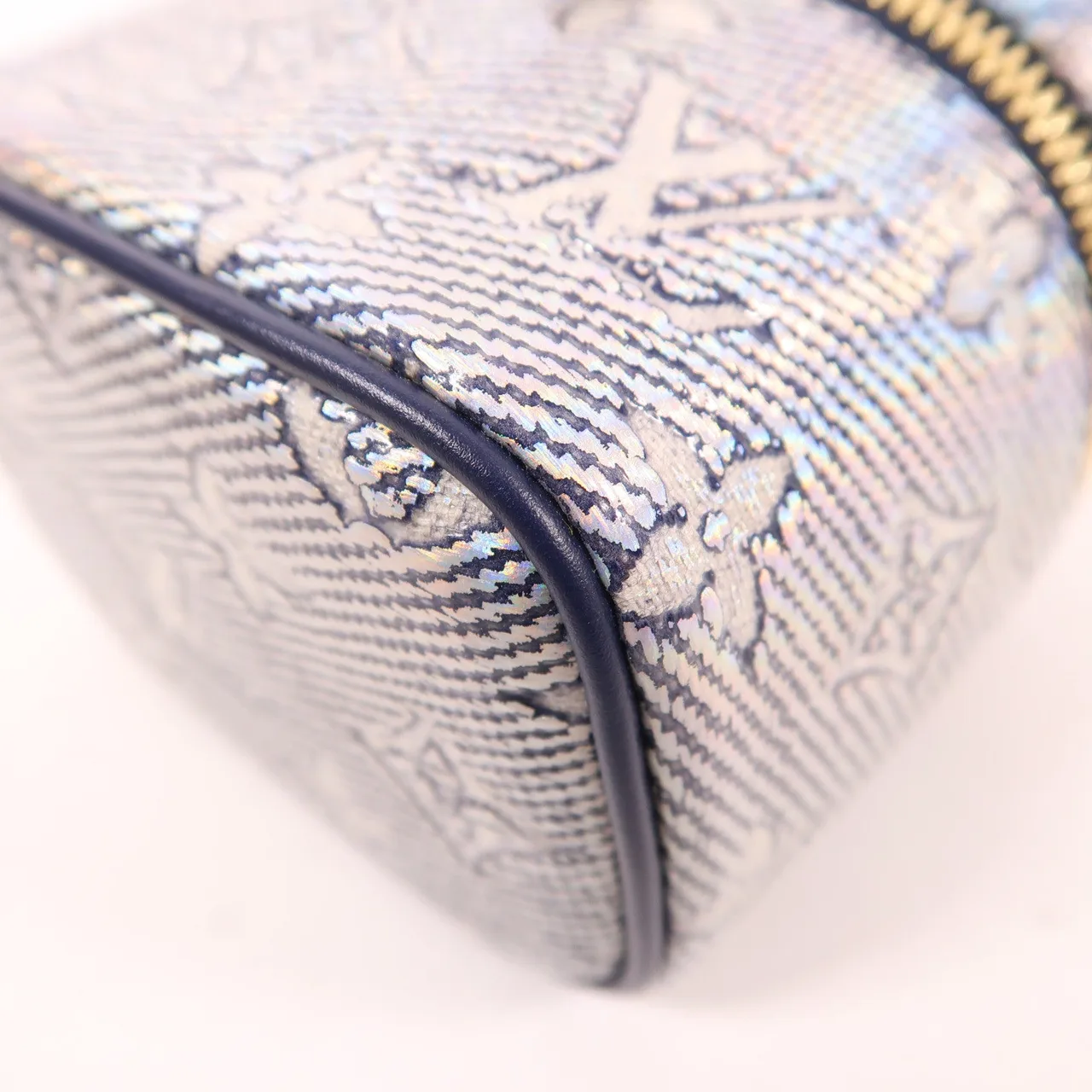 LOUIS VUITTON Vanity M82467 兩用包 塗層帆布 藍色 / 銀色 / Blue 塗層帆布 中古品A - 縮圖 9