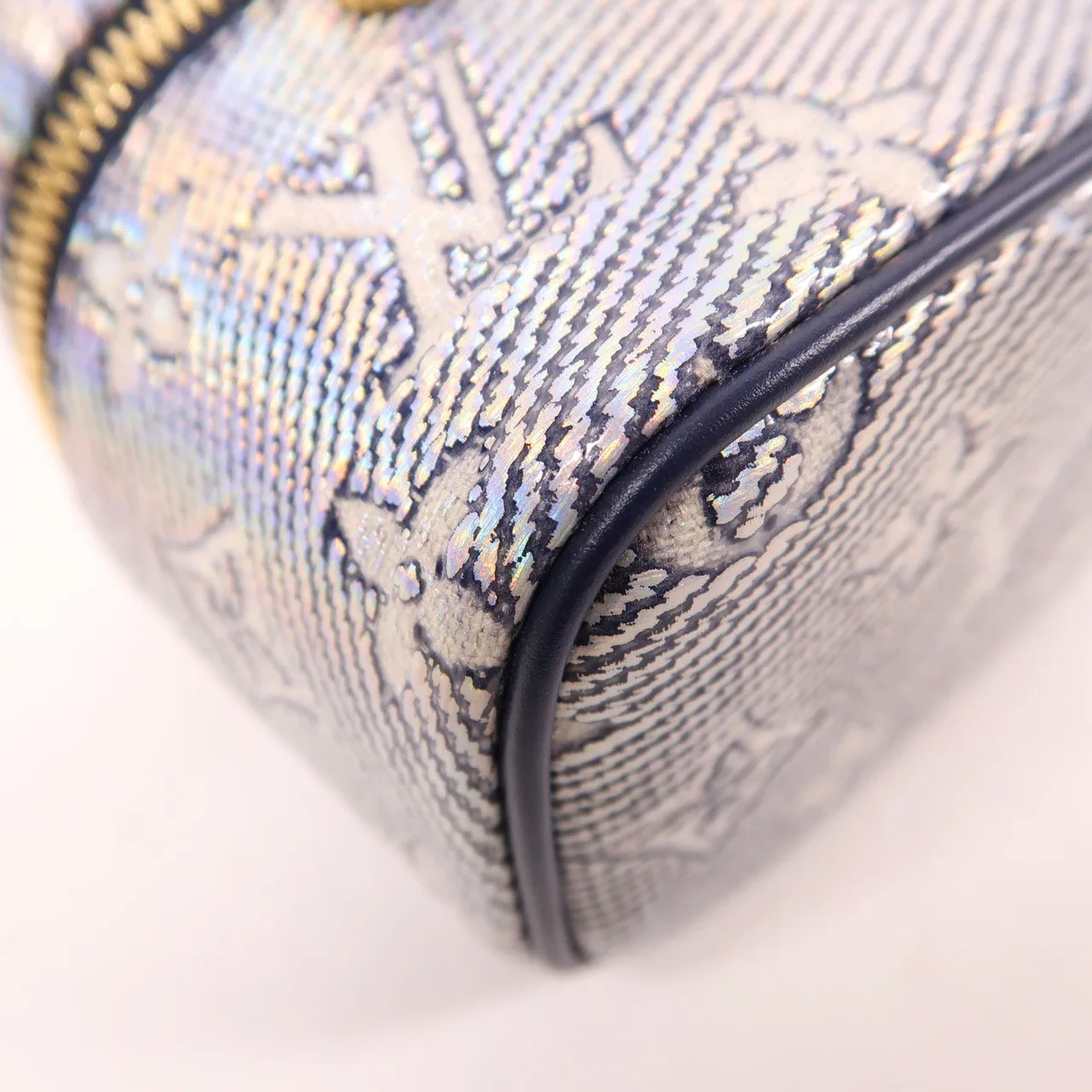 LOUIS VUITTON Vanity M82467 兩用包 塗層帆布 藍色 / 銀色 / Blue 塗層帆布 中古品A - 縮圖 10