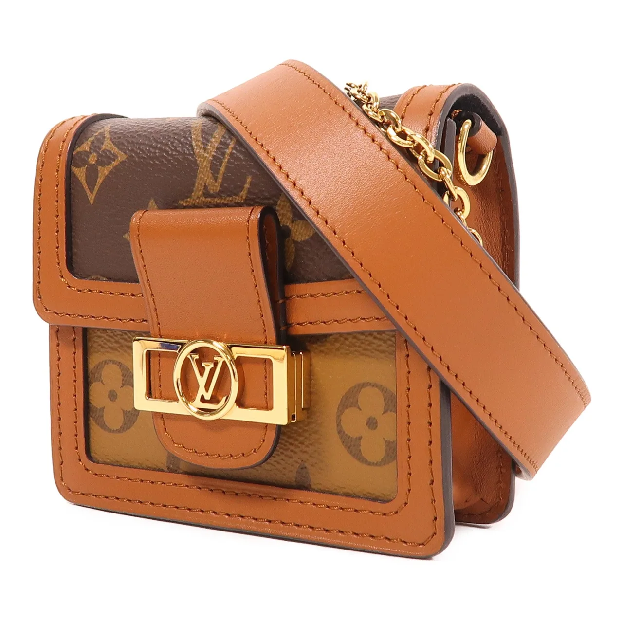 LOUIS VUITTON Dauphine M68621 腰包 塗層帆布 棕色 塗層帆布 中古品A - 縮圖 3