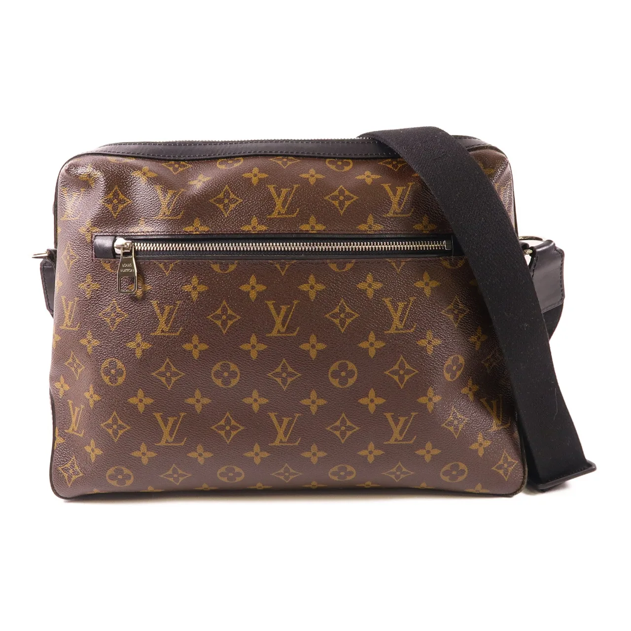 LOUIS VUITTON M40387 Shoulder Bag Coated Canvas 棕色 / Brown