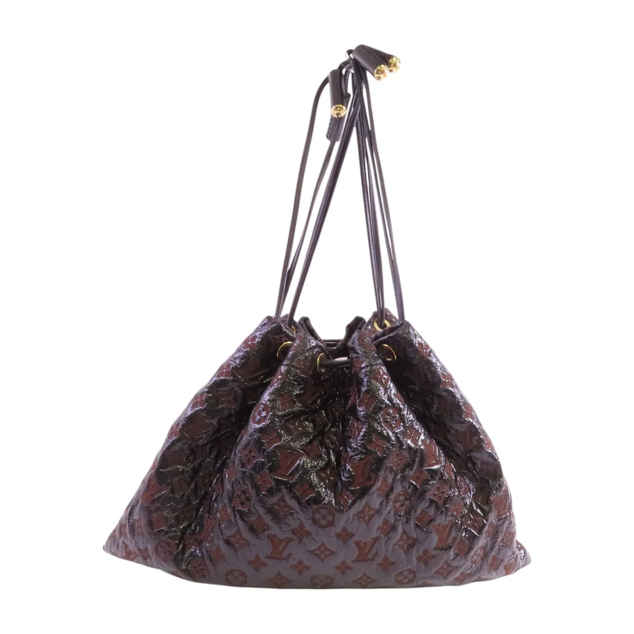 LOUIS VUITTON M95259 肩背包 塗層帆布 棕色 / 黑色 / Black/Brown 塗層帆布 中古品B - 縮圖 2