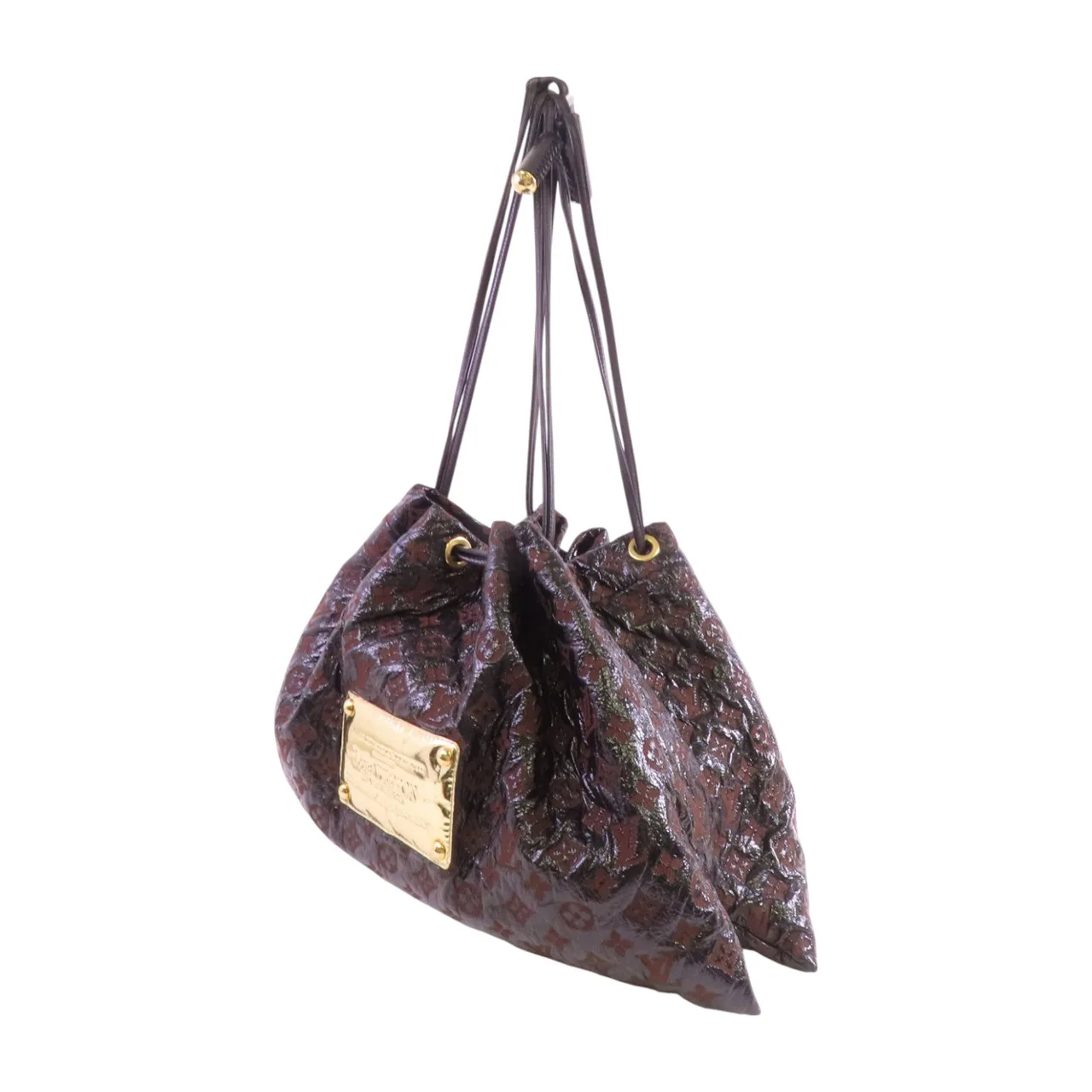 LOUIS VUITTON M95259 肩背包 塗層帆布 棕色 / 黑色 / Black/Brown 塗層帆布 中古品B - 縮圖 3