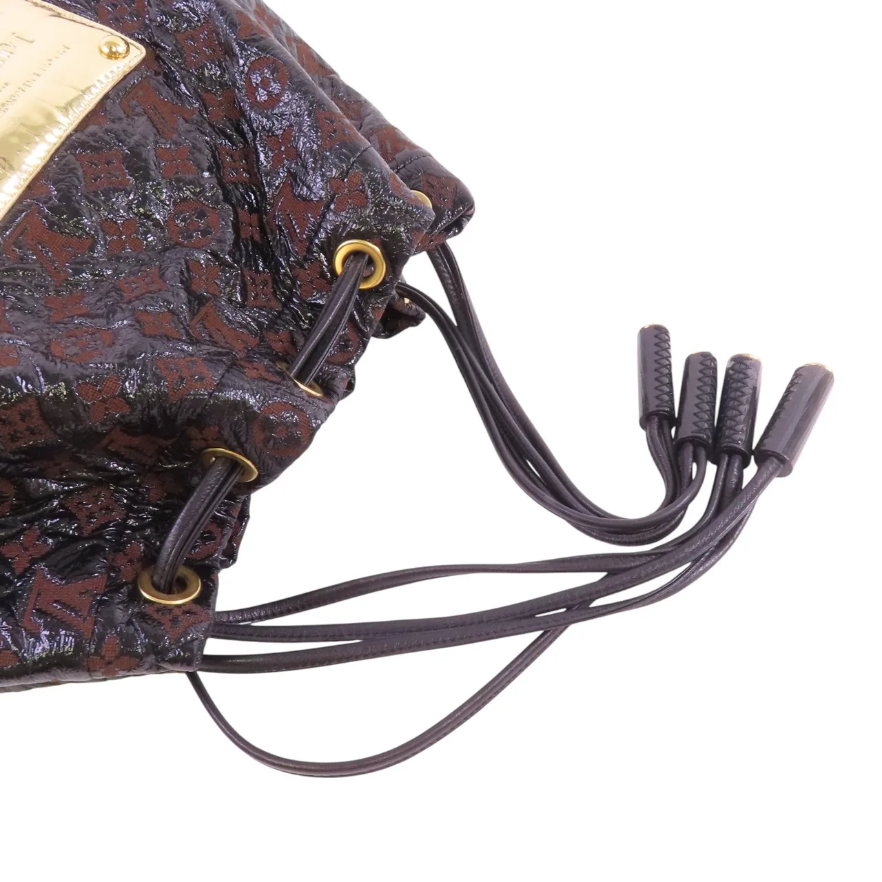 LOUIS VUITTON M95259 肩背包 塗層帆布 棕色 / 黑色 / Black/Brown 塗層帆布 中古品B - 縮圖 8