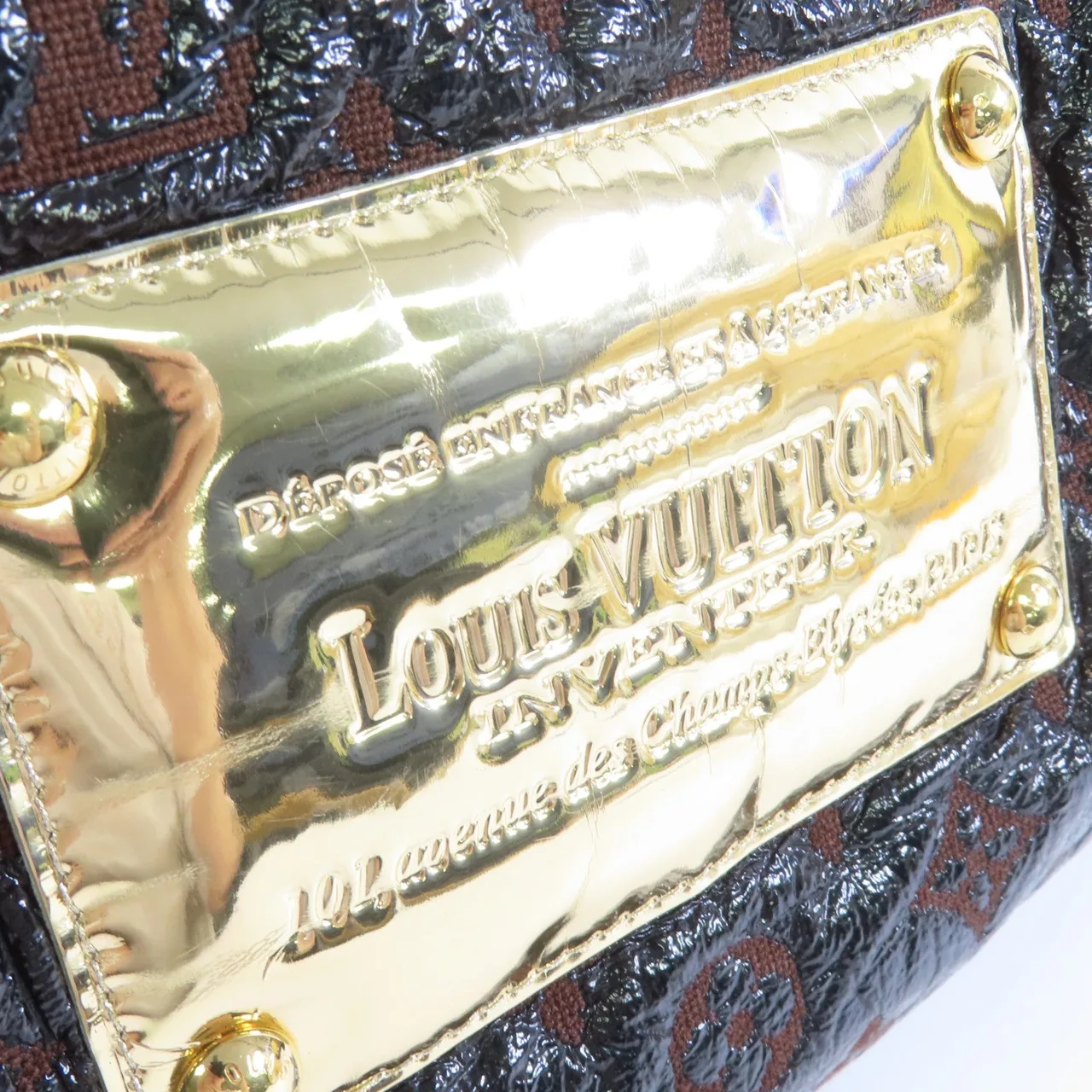 LOUIS VUITTON M95259 肩背包 塗層帆布 棕色 / 黑色 / Black/Brown 塗層帆布 中古品B - 縮圖 9