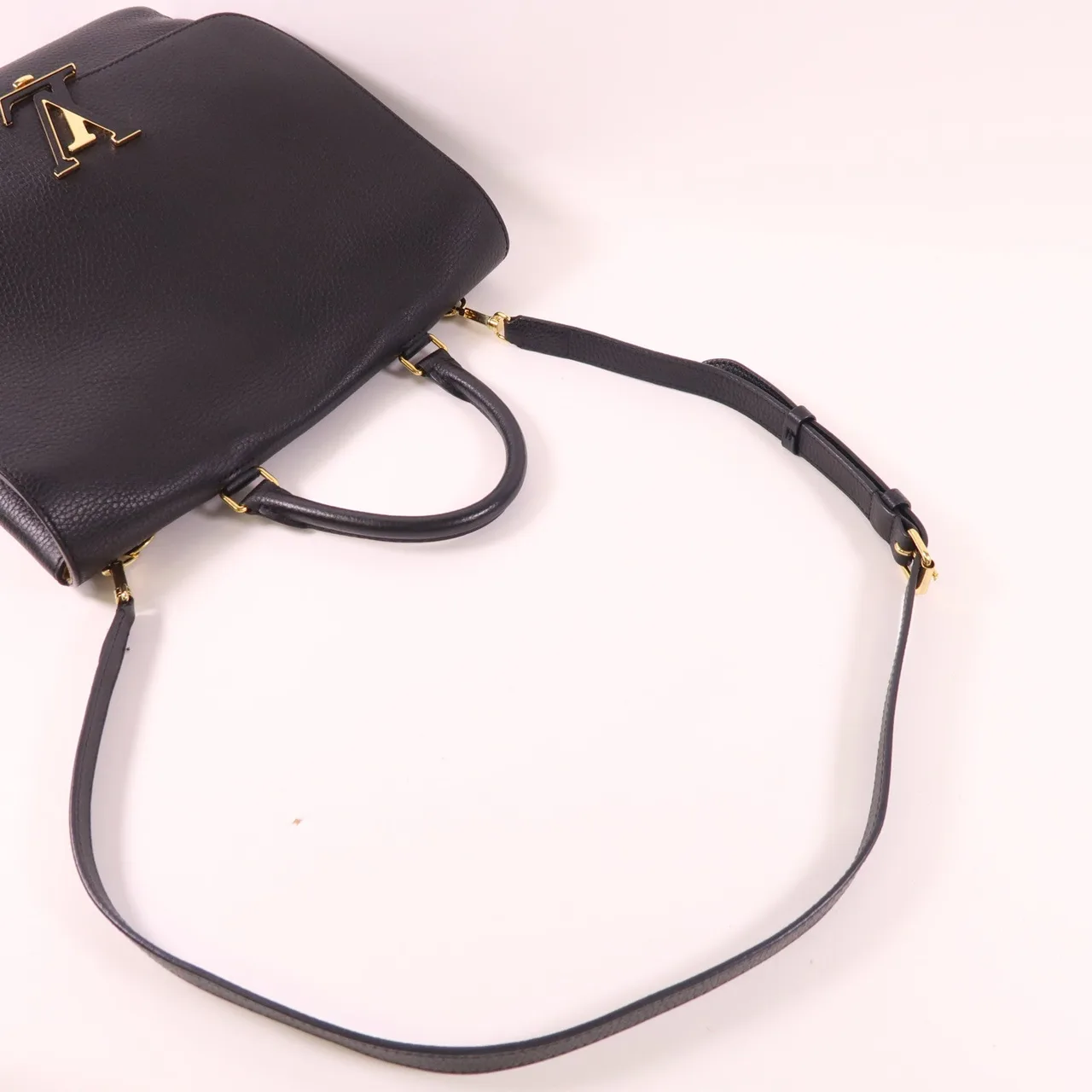 LOUIS VUITTON M50255 兩用包 牛皮 黑色 / Black 牛皮 中古品A - 縮圖 6