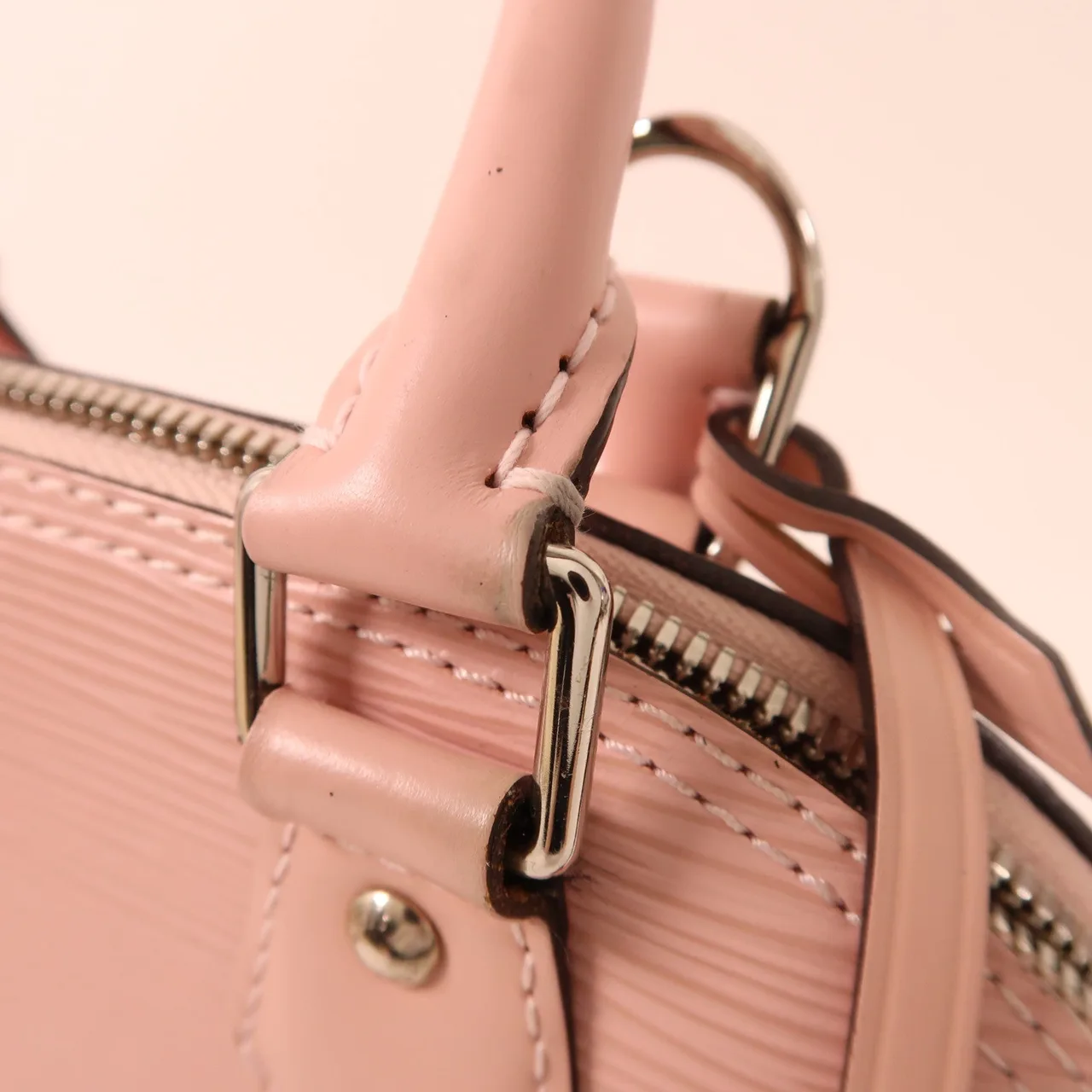 LOUIS VUITTON Alma M41327 兩用包 牛皮 粉色 / Pink 牛皮 中古品B - 縮圖 21