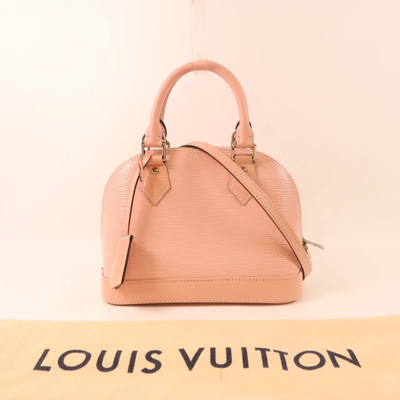 LOUIS VUITTON Alma M41327 兩用包 牛皮 粉色 / Pink 牛皮 中古品B - 縮圖 22