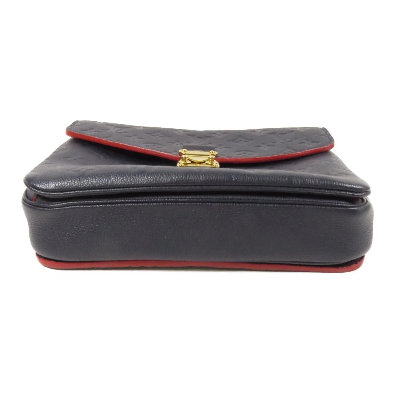 LOUIS VUITTON Pochette Metis M44071 兩用包 牛皮 海軍藍 牛皮 中古品A - 縮圖 4