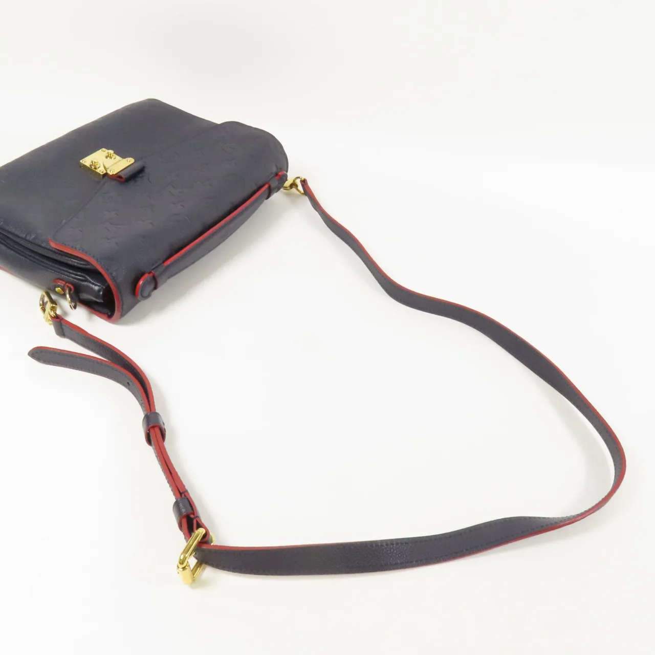 LOUIS VUITTON Pochette Metis M44071 兩用包 牛皮 海軍藍 牛皮 中古品A - 縮圖 5