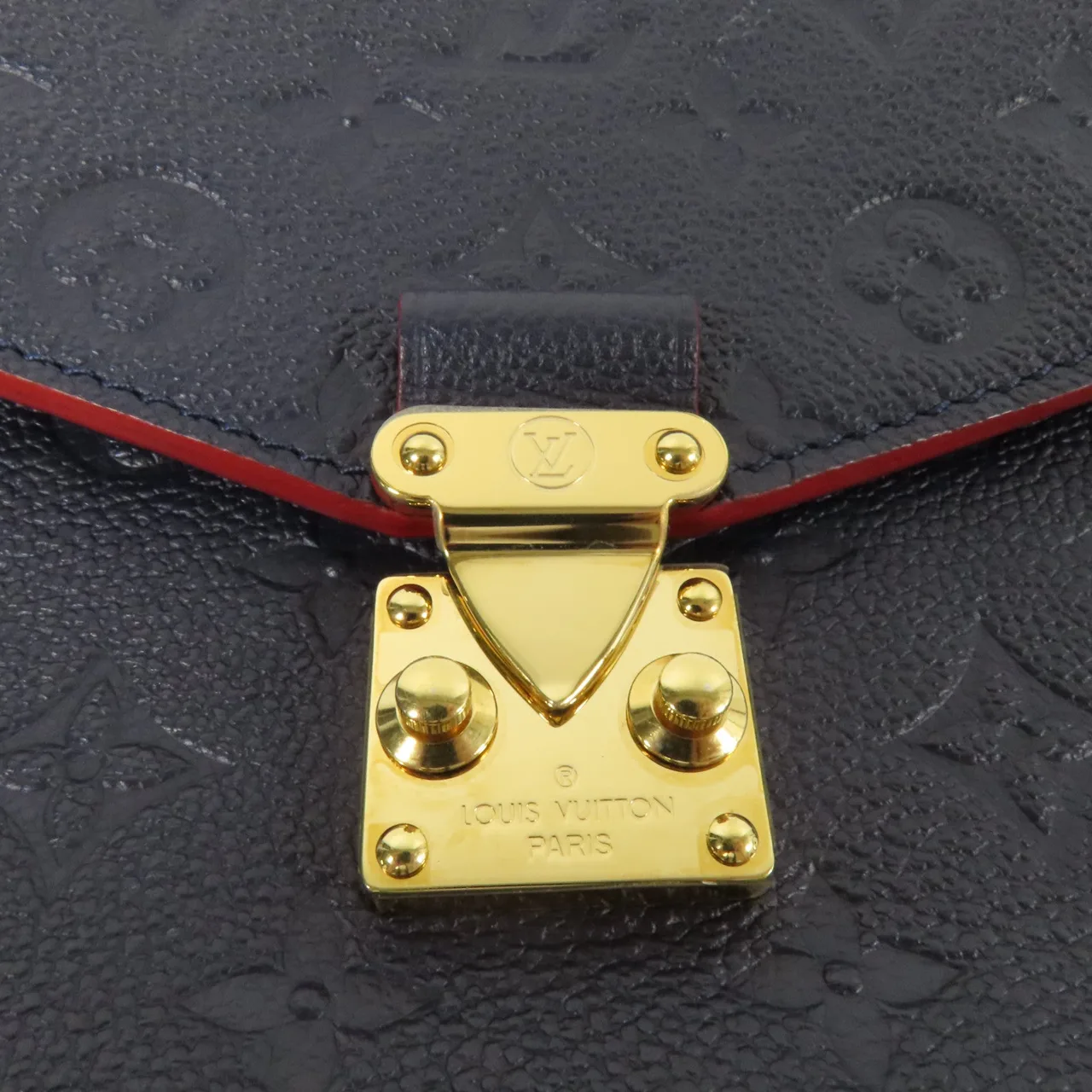 LOUIS VUITTON Pochette Metis M44071 兩用包 牛皮 海軍藍 牛皮 中古品A - 縮圖 7