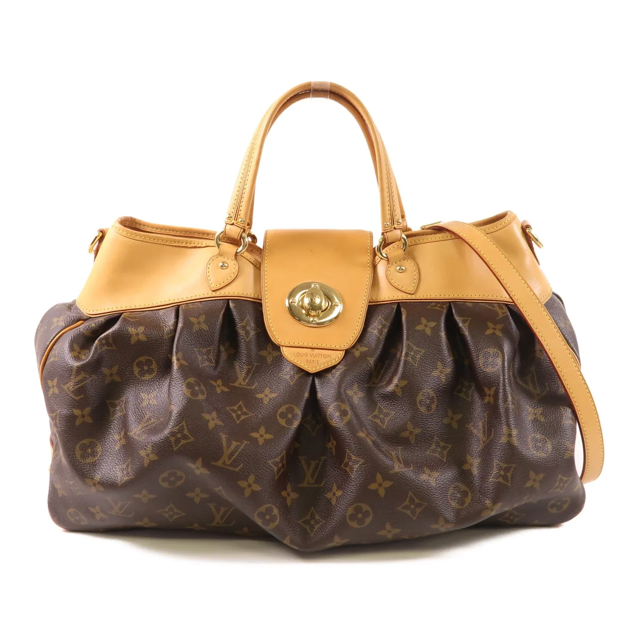 LOUIS VUITTON Boetie M45714 手提包 塗層帆布 棕色 / Brown