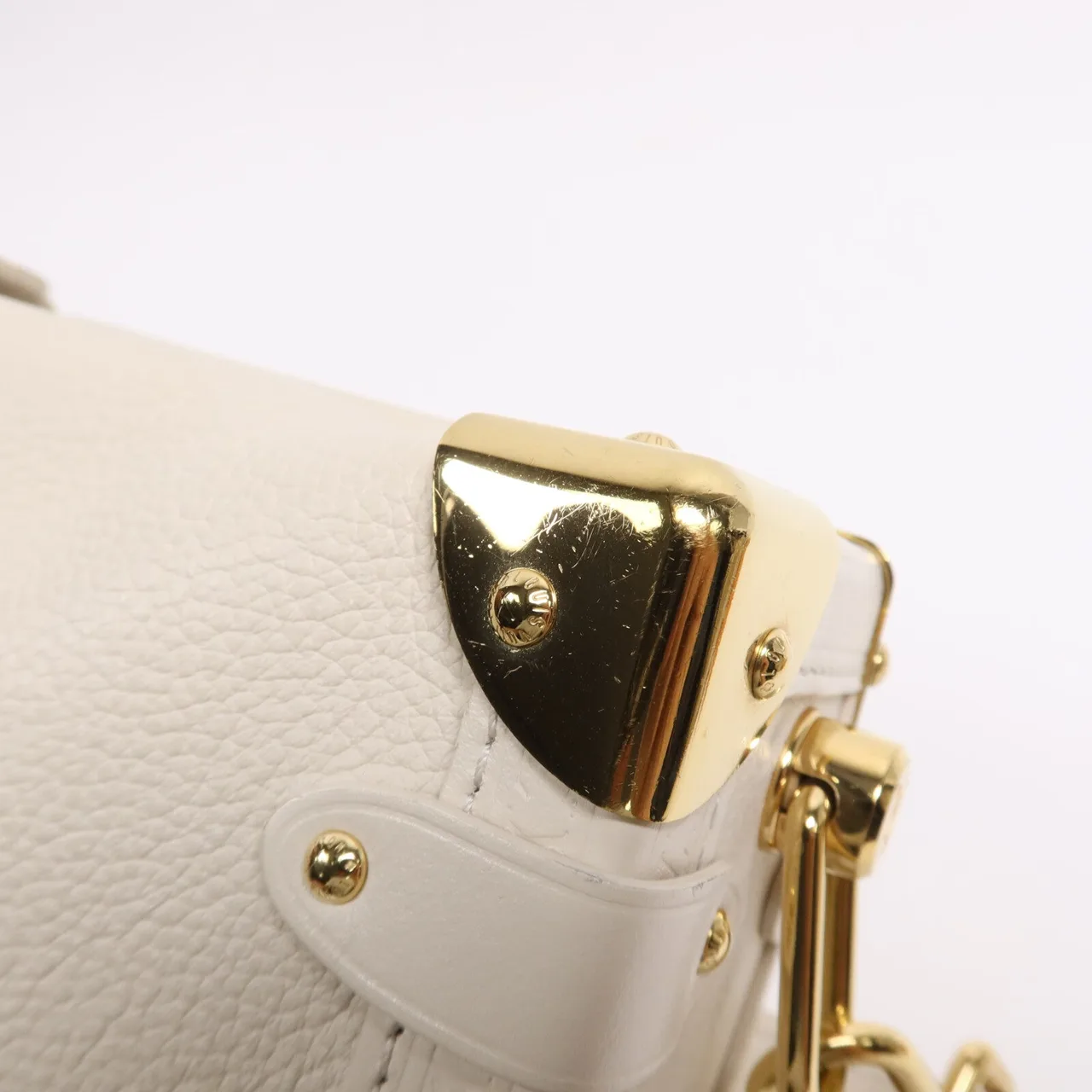 LOUIS VUITTON M23915 兩用包 牛皮 白色 / White 牛皮 中古品B - 縮圖 9