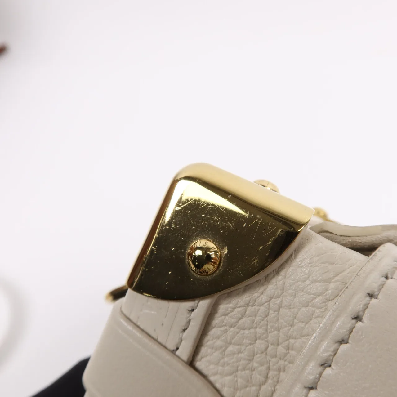 LOUIS VUITTON M23915 兩用包 牛皮 白色 / White 牛皮 中古品B - 縮圖 10