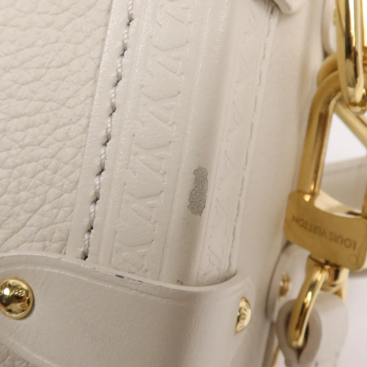 LOUIS VUITTON M23915 兩用包 牛皮 白色 / White 牛皮 中古品B - 縮圖 12