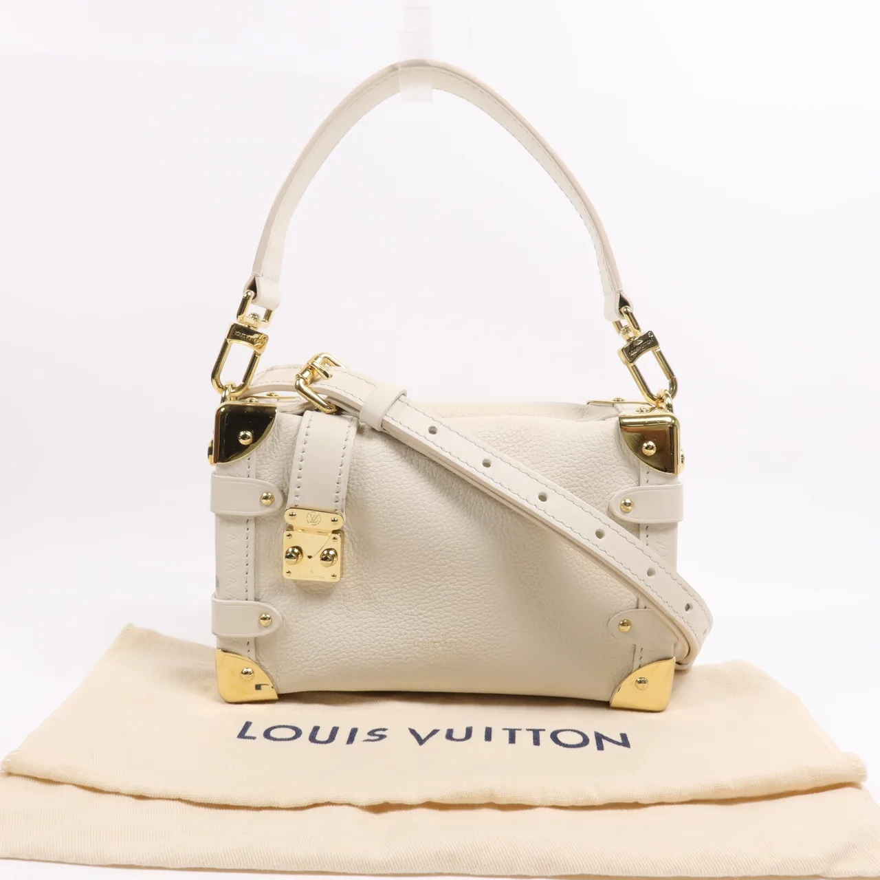 LOUIS VUITTON M23915 兩用包 牛皮 白色 / White 牛皮 中古品B - 縮圖 19