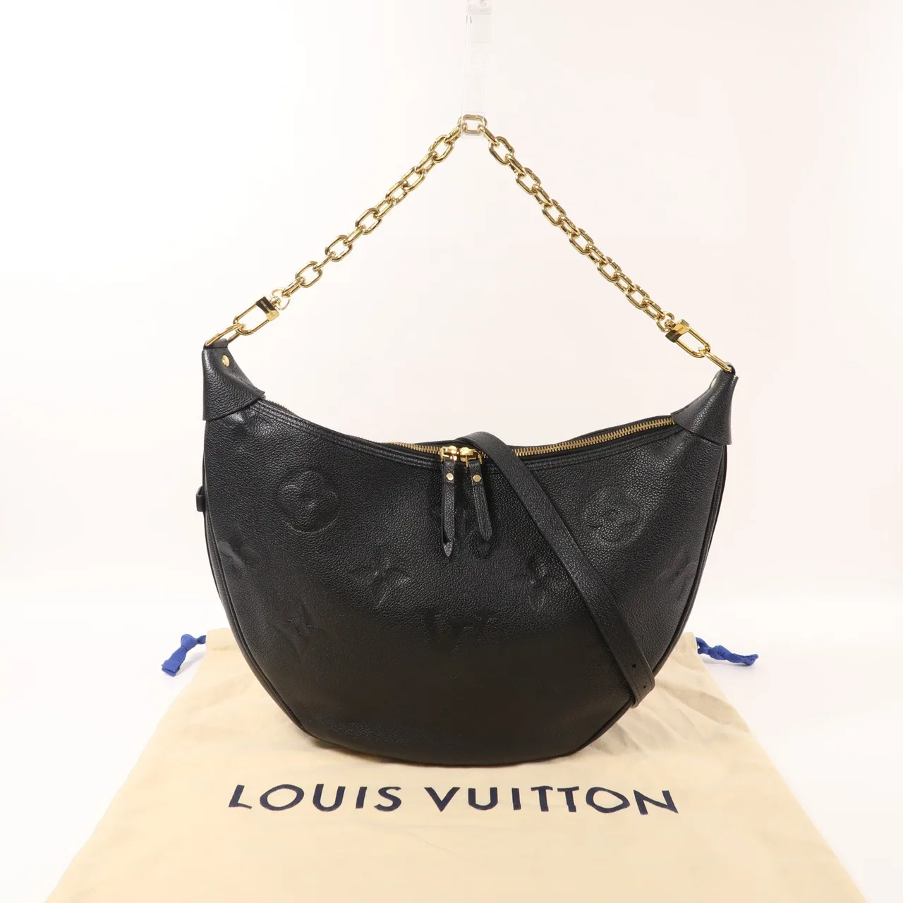 LOUIS VUITTON Loop M46725 兩用包 牛皮 黑色 / Black 牛皮 中古品A - 縮圖 8