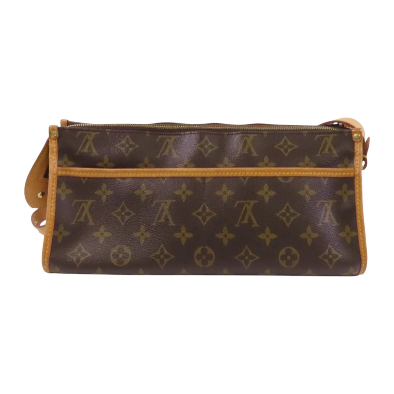 LOUIS VUITTON Popincourt M40008 肩背包 塗層帆布 棕色 / Brown 塗層帆布 中古品B - 縮圖 2