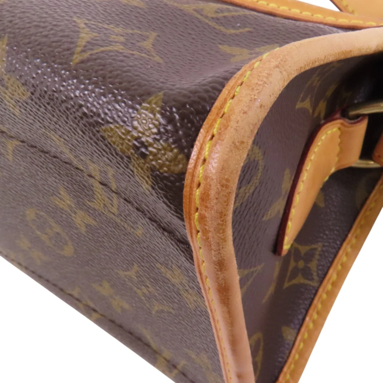 LOUIS VUITTON Popincourt M40008 肩背包 塗層帆布 棕色 / Brown 塗層帆布 中古品B - 縮圖 12