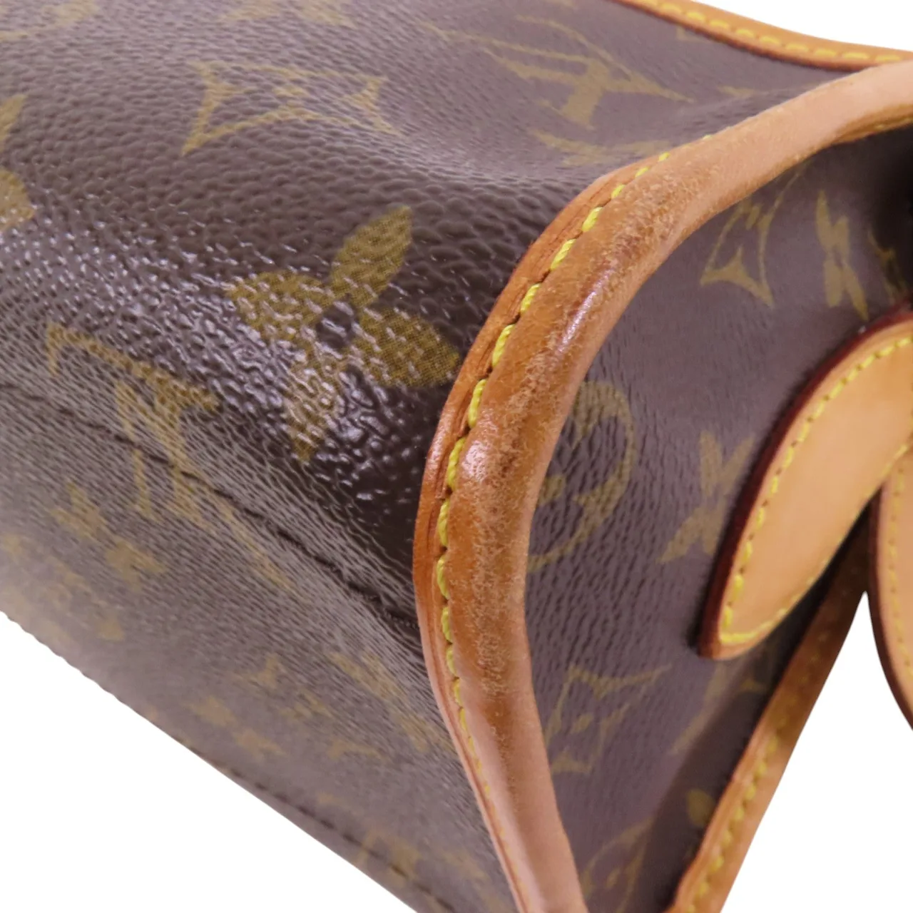 LOUIS VUITTON Popincourt M40008 肩背包 塗層帆布 棕色 / Brown 塗層帆布 中古品B - 縮圖 14