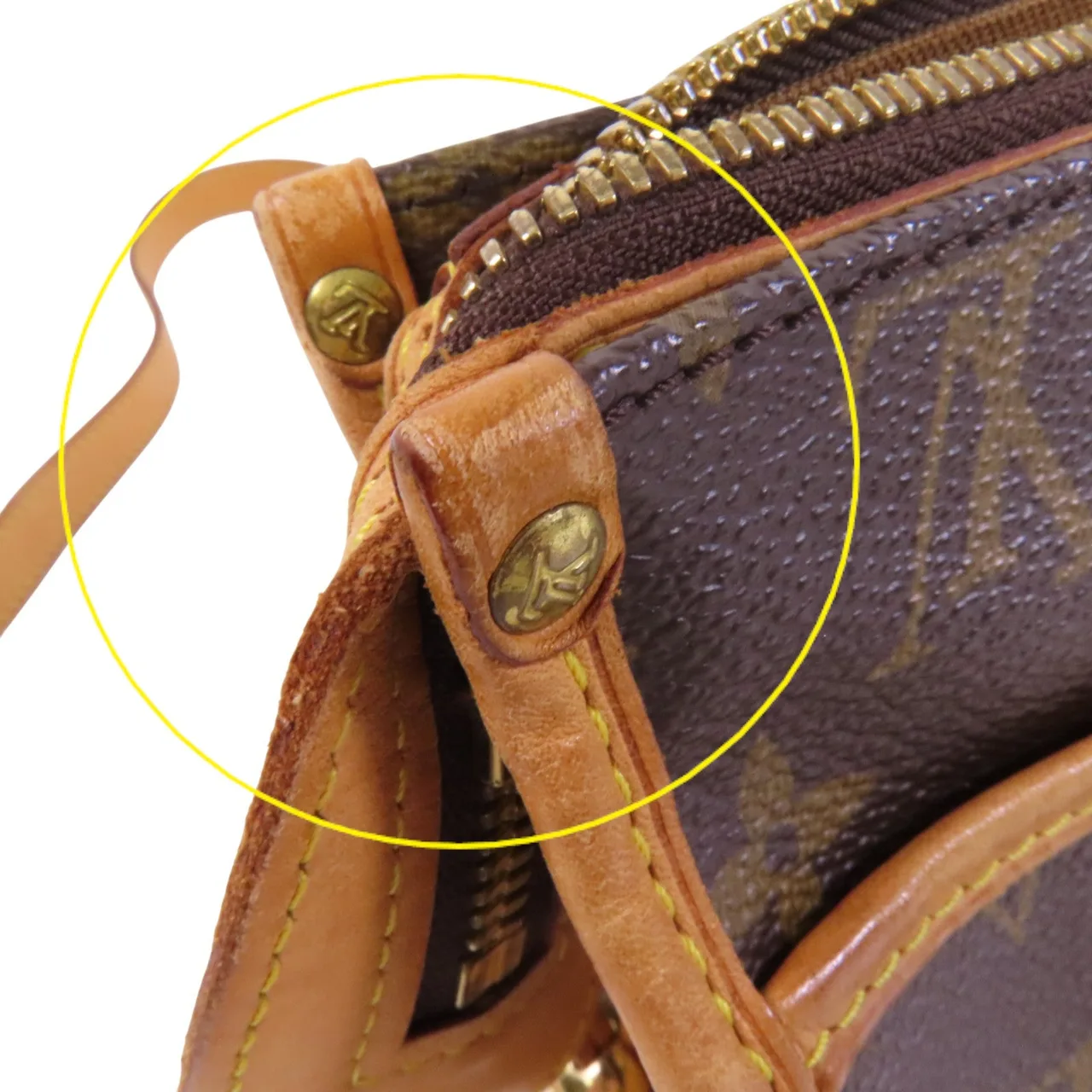 LOUIS VUITTON Popincourt M40008 肩背包 塗層帆布 棕色 / Brown 塗層帆布 中古品B - 縮圖 17