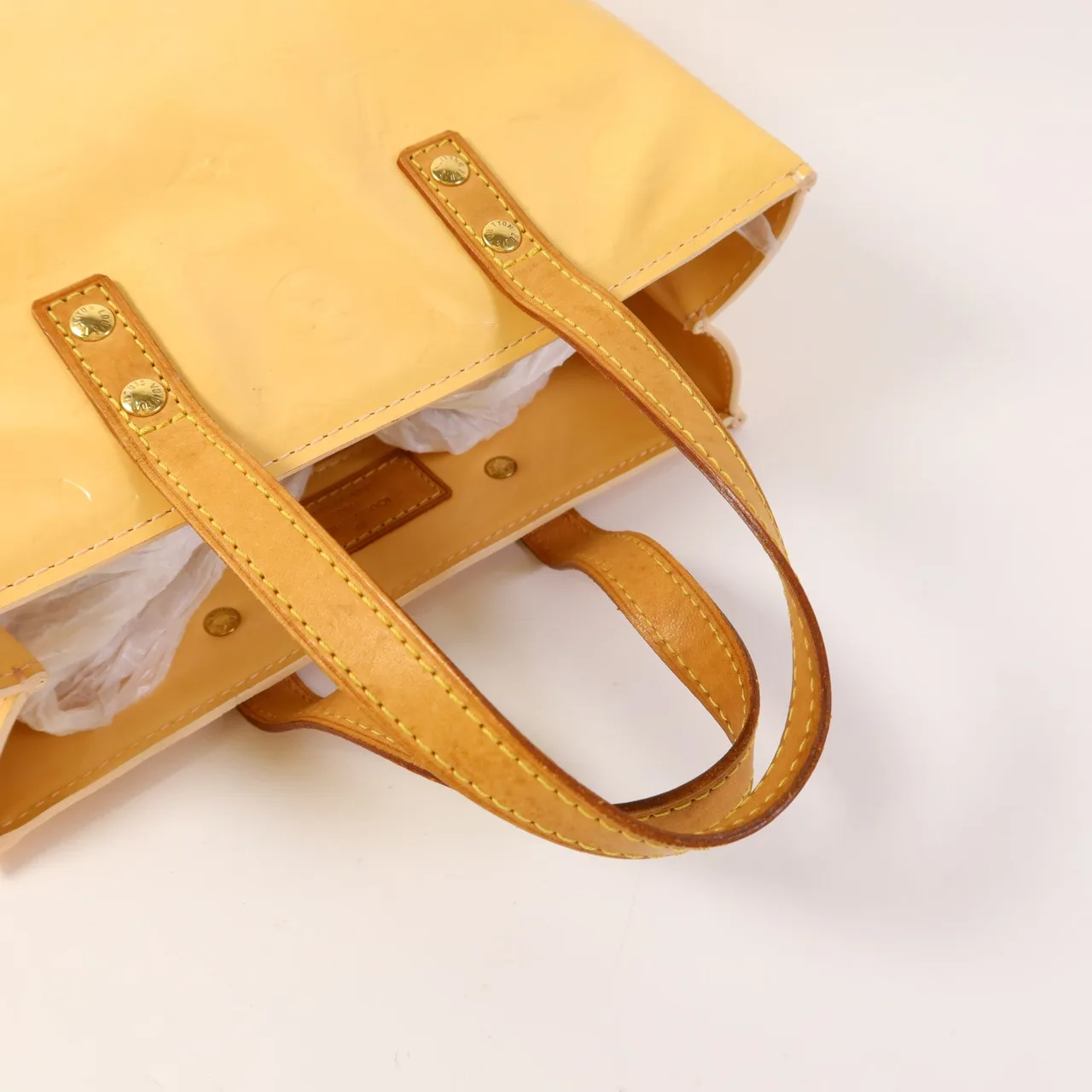 LOUIS VUITTON M91334 手提包 皮革 米色 / Beige 皮革 中古品C - 縮圖 5