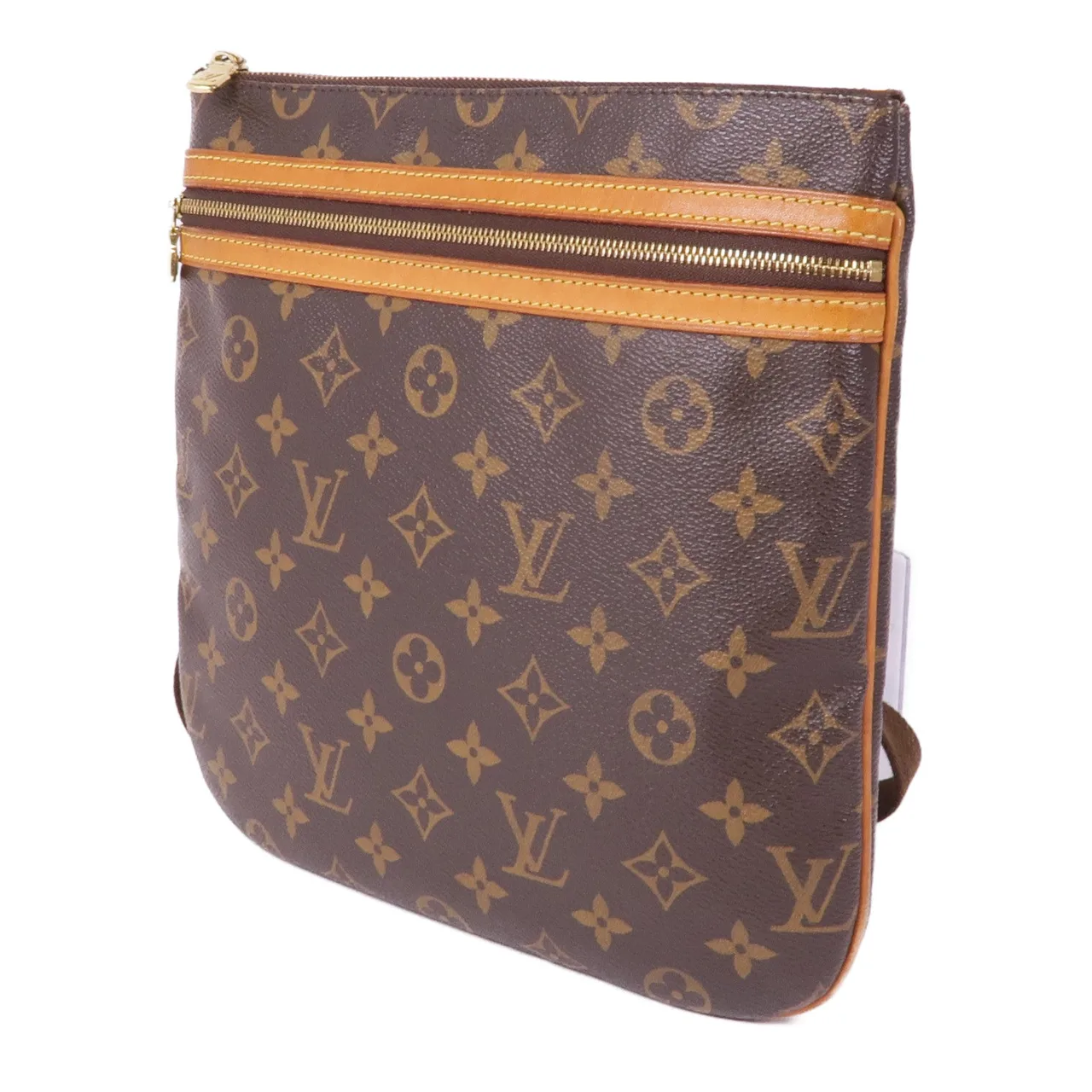 LOUIS VUITTON Pochette Bosphore M40044 肩背包 塗層帆布 棕色 / Brown 塗層帆布 中古品B - 縮圖 3