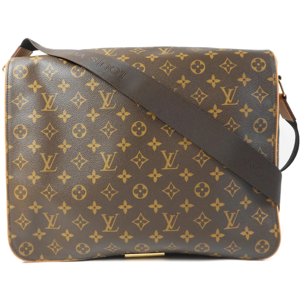 LOUIS VUITTON Abbesses M45257 肩背包 塗層帆布 棕色 / Brown