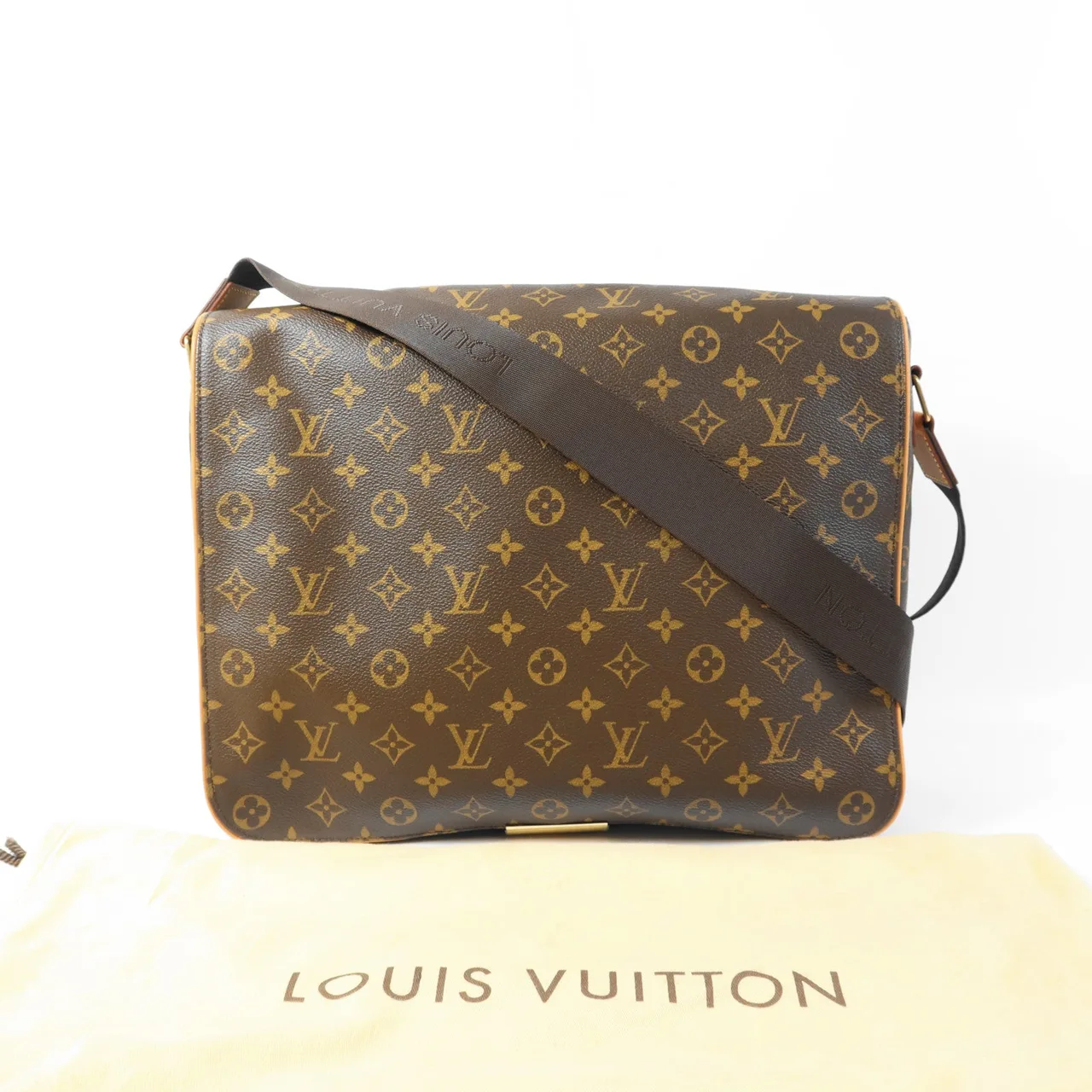 LOUIS VUITTON Abbesses M45257 肩背包 塗層帆布 棕色 / Brown 塗層帆布 中古品A - 縮圖 10