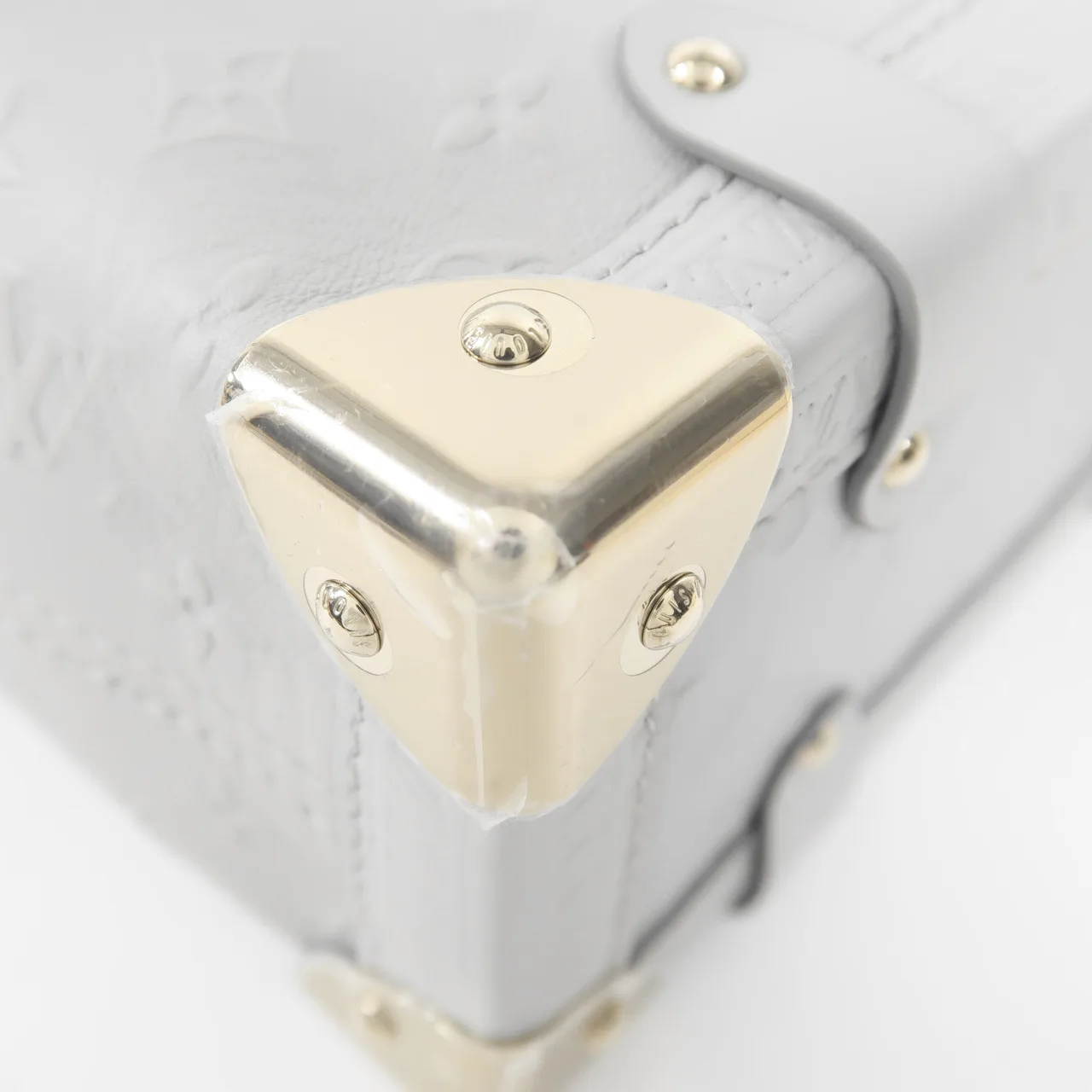 LOUIS VUITTON Side Trunk M25602 兩用包 牛皮 灰色 牛皮 新品同様 - 縮圖 9