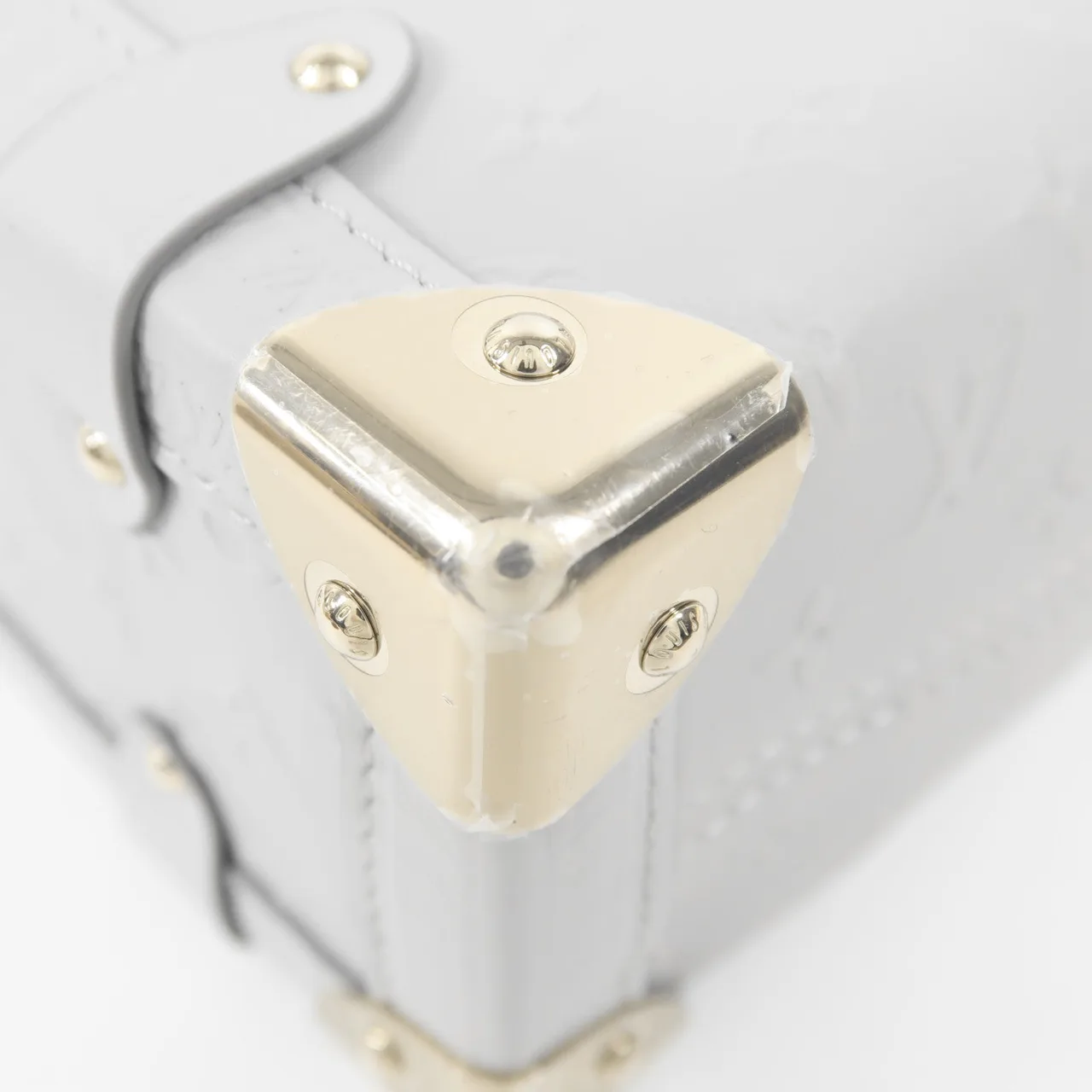 LOUIS VUITTON Side Trunk M25602 兩用包 牛皮 灰色 牛皮 新品同様 - 縮圖 10