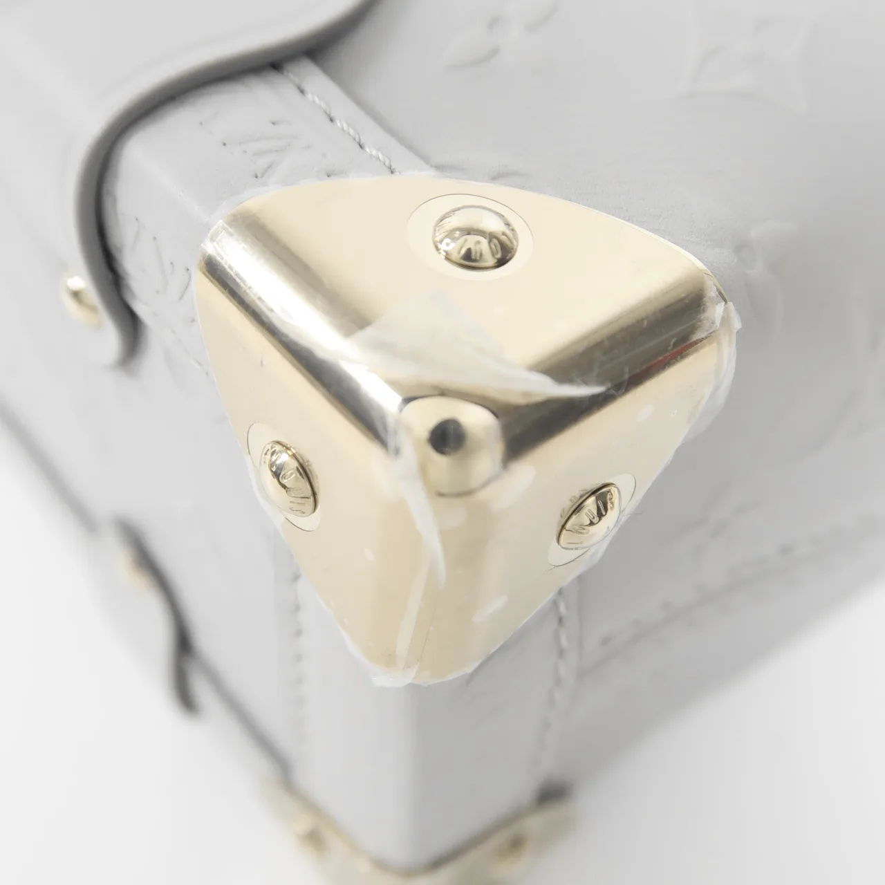 LOUIS VUITTON Side Trunk M25602 兩用包 牛皮 灰色 牛皮 新品同様 - 縮圖 12