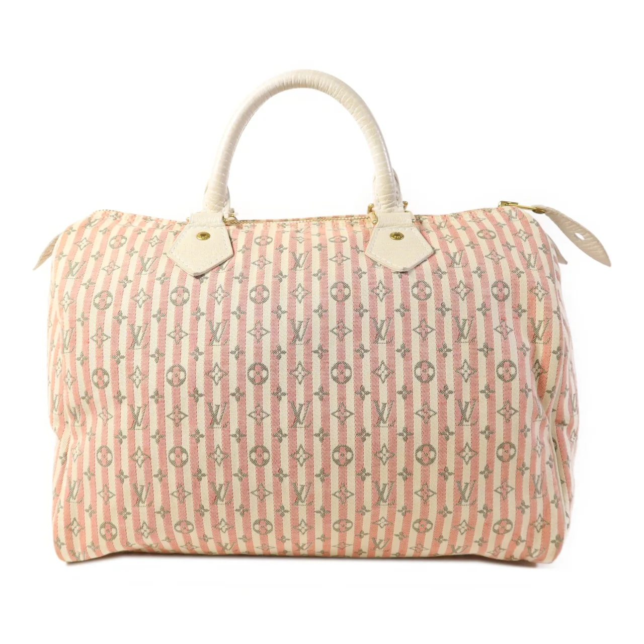 LOUIS VUITTON Croisette 肩背包 帆布 粉色 / 白色 / Pink