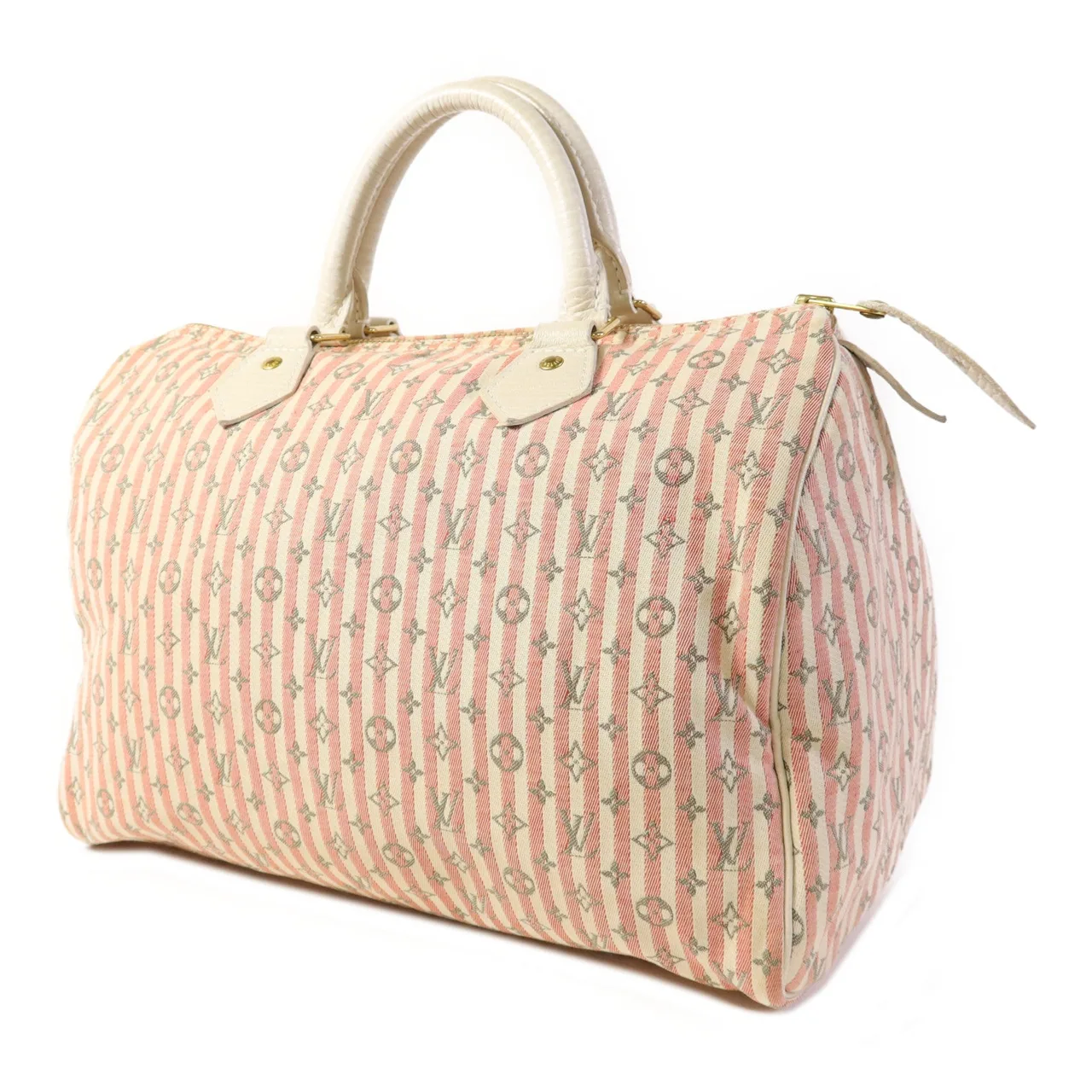 LOUIS VUITTON Croisette 肩背包 帆布 粉色 / 白色 / Pink 帆布 中古品B - 縮圖 3
