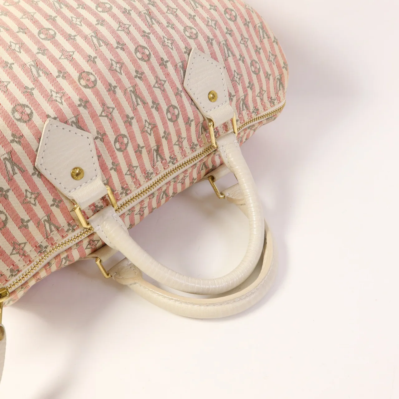 LOUIS VUITTON Croisette 肩背包 帆布 粉色 / 白色 / Pink 帆布 中古品B - 縮圖 8