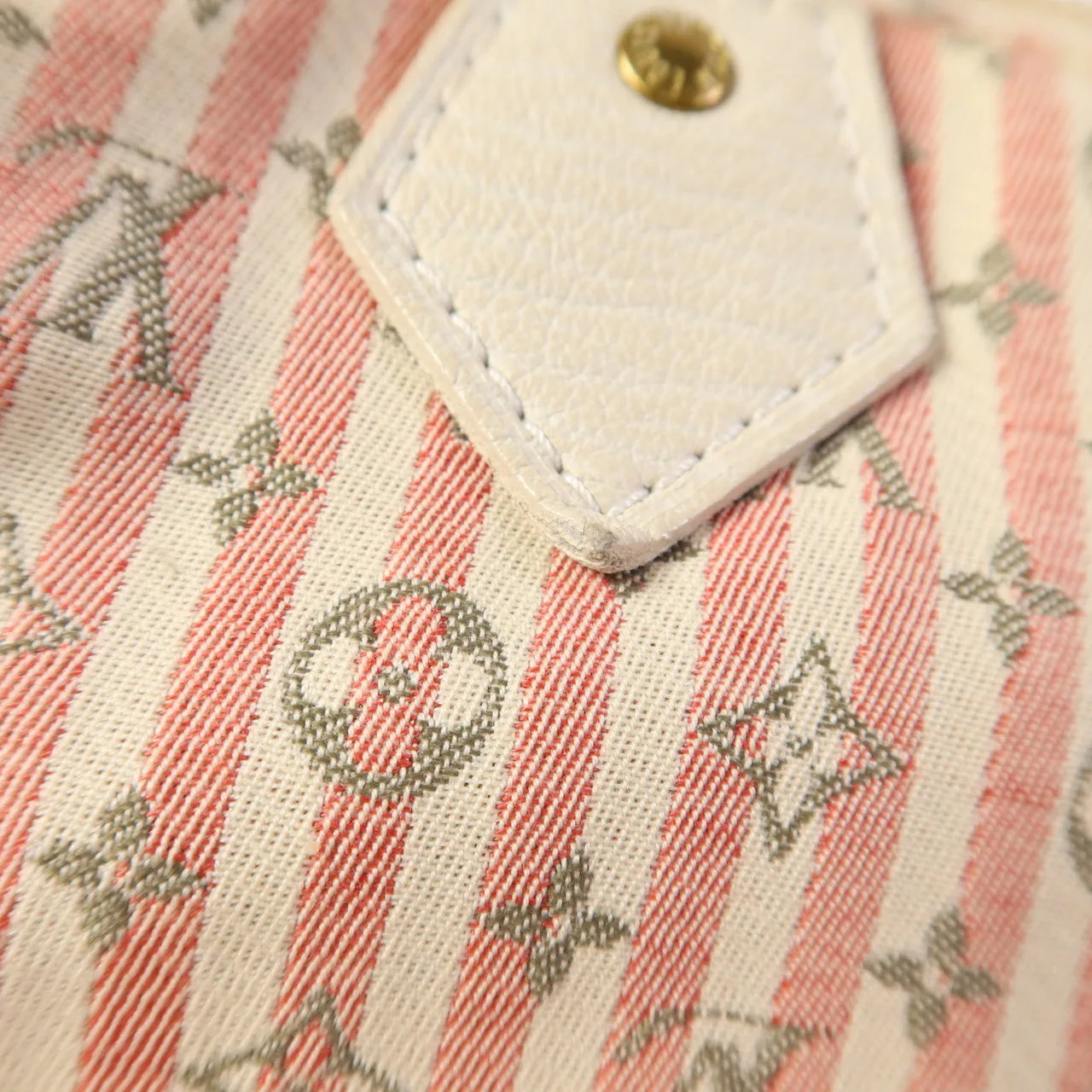 LOUIS VUITTON Croisette 肩背包 帆布 粉色 / 白色 / Pink 帆布 中古品B - 縮圖 16