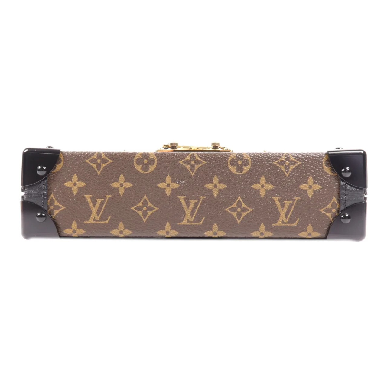 LOUIS VUITTON Petite Malle M44199 肩背包 塗層帆布 棕色 塗層帆布 中古品A - 縮圖 4