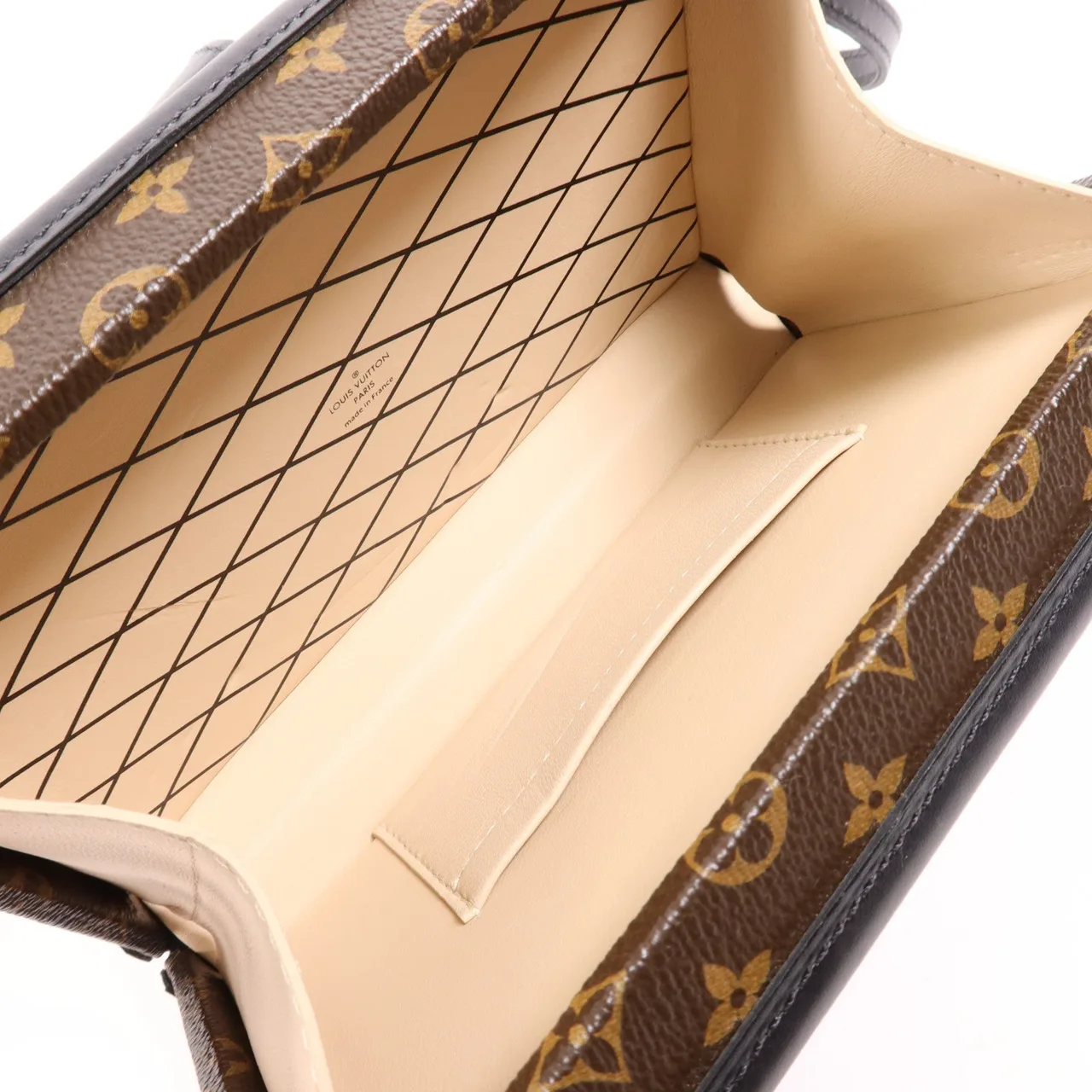 LOUIS VUITTON Petite Malle M44199 肩背包 塗層帆布 棕色 塗層帆布 中古品A - 縮圖 5