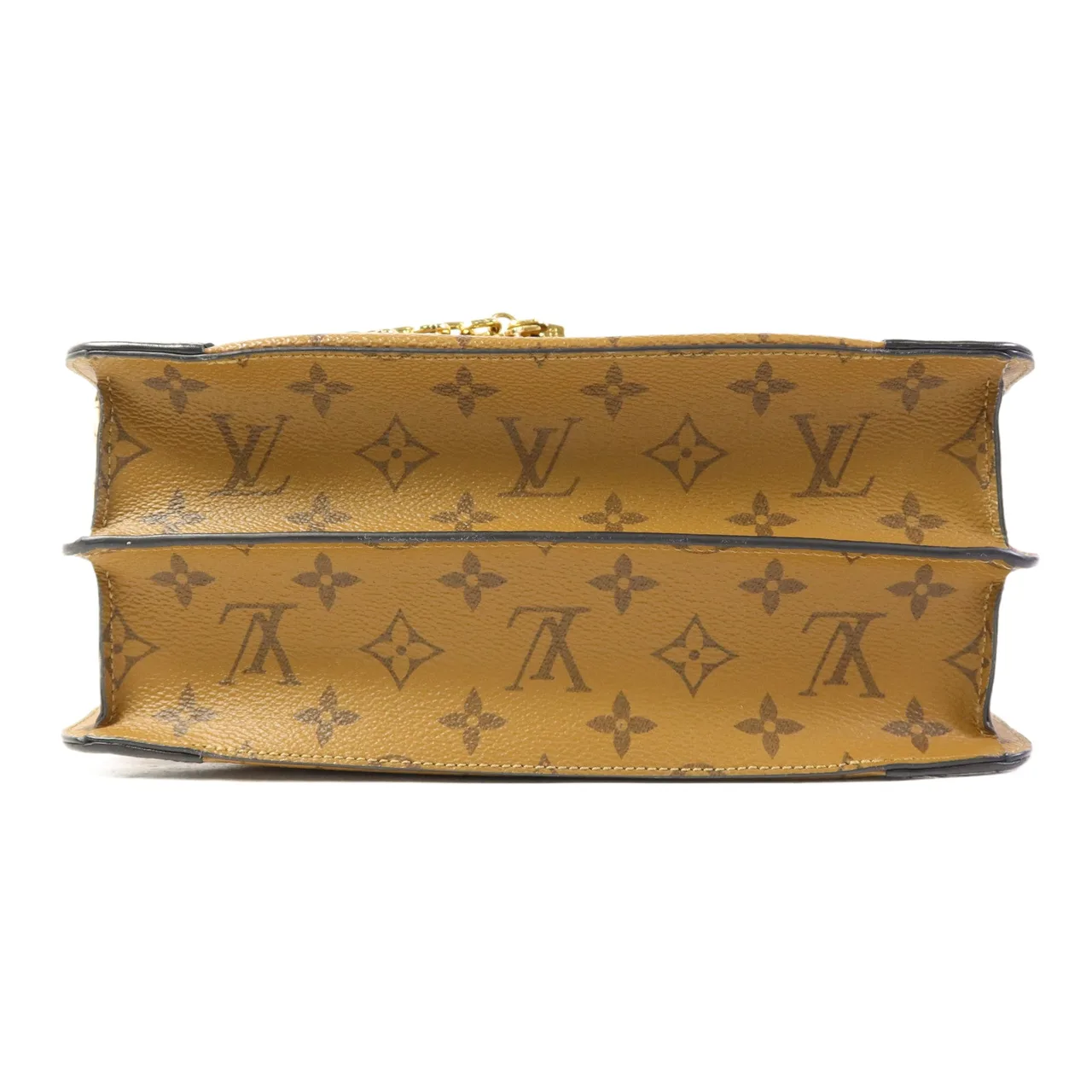 LOUIS VUITTON Malle M43595 兩用包 塗層帆布 棕色 / 黑色 / Brown/Black 塗層帆布 中古品A - 縮圖 4